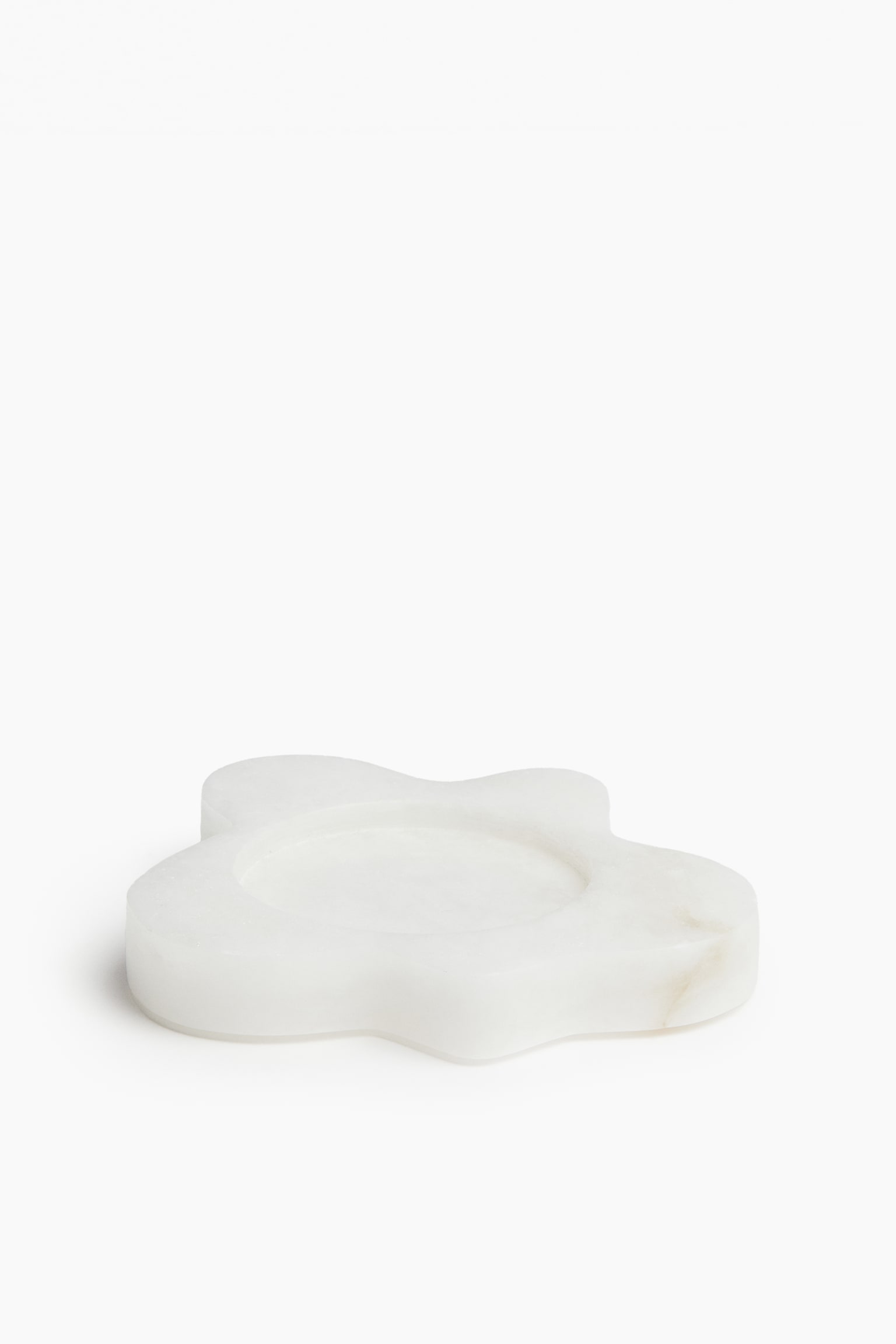 Small alabaster tray - White/Marbled - 1