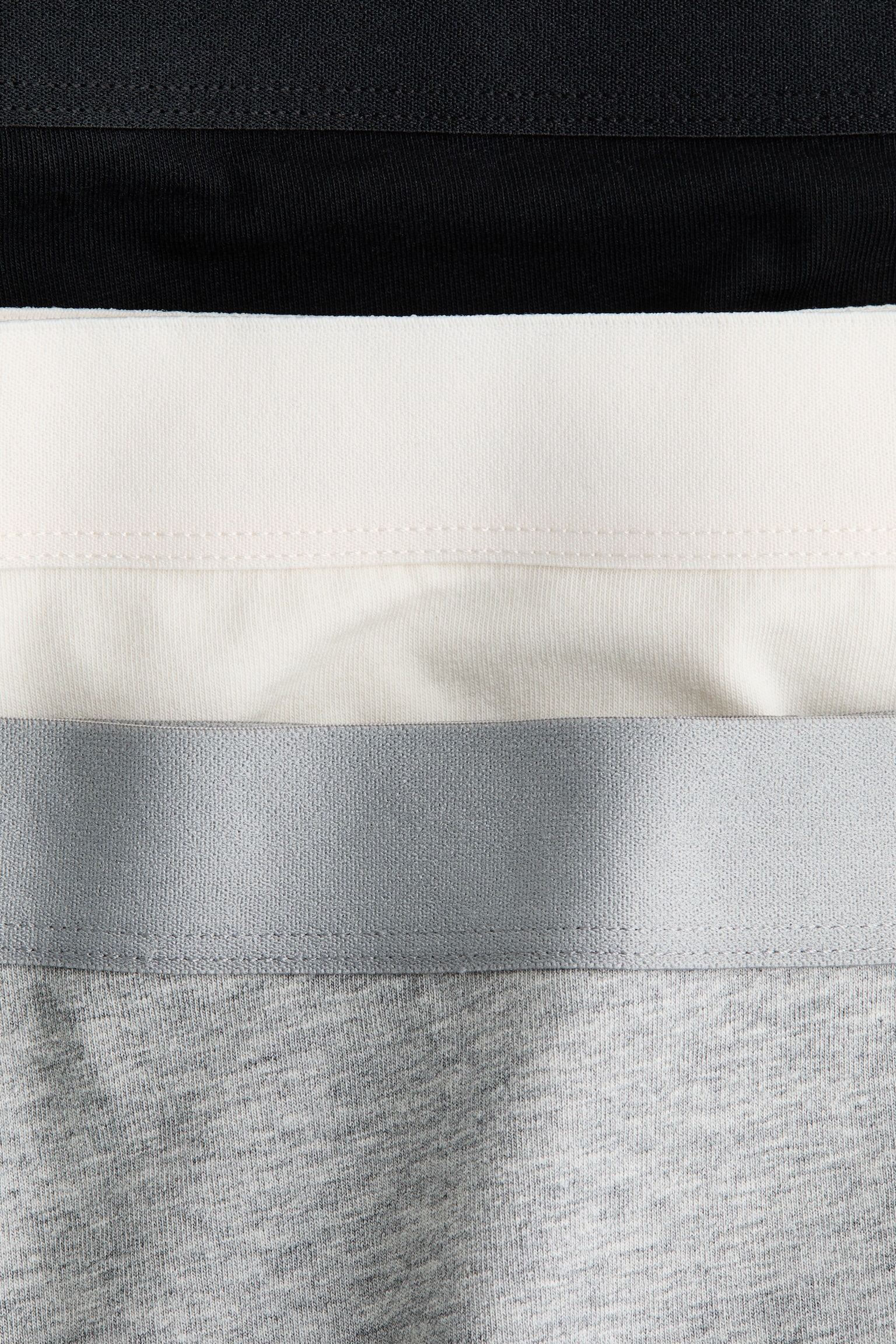 3-pack cotton boxer briefs - Light grey marl/Black/Black/Light grey marl/Powder pink/Light beige marl/White/Pink/Grey-green/Grey marl - 3