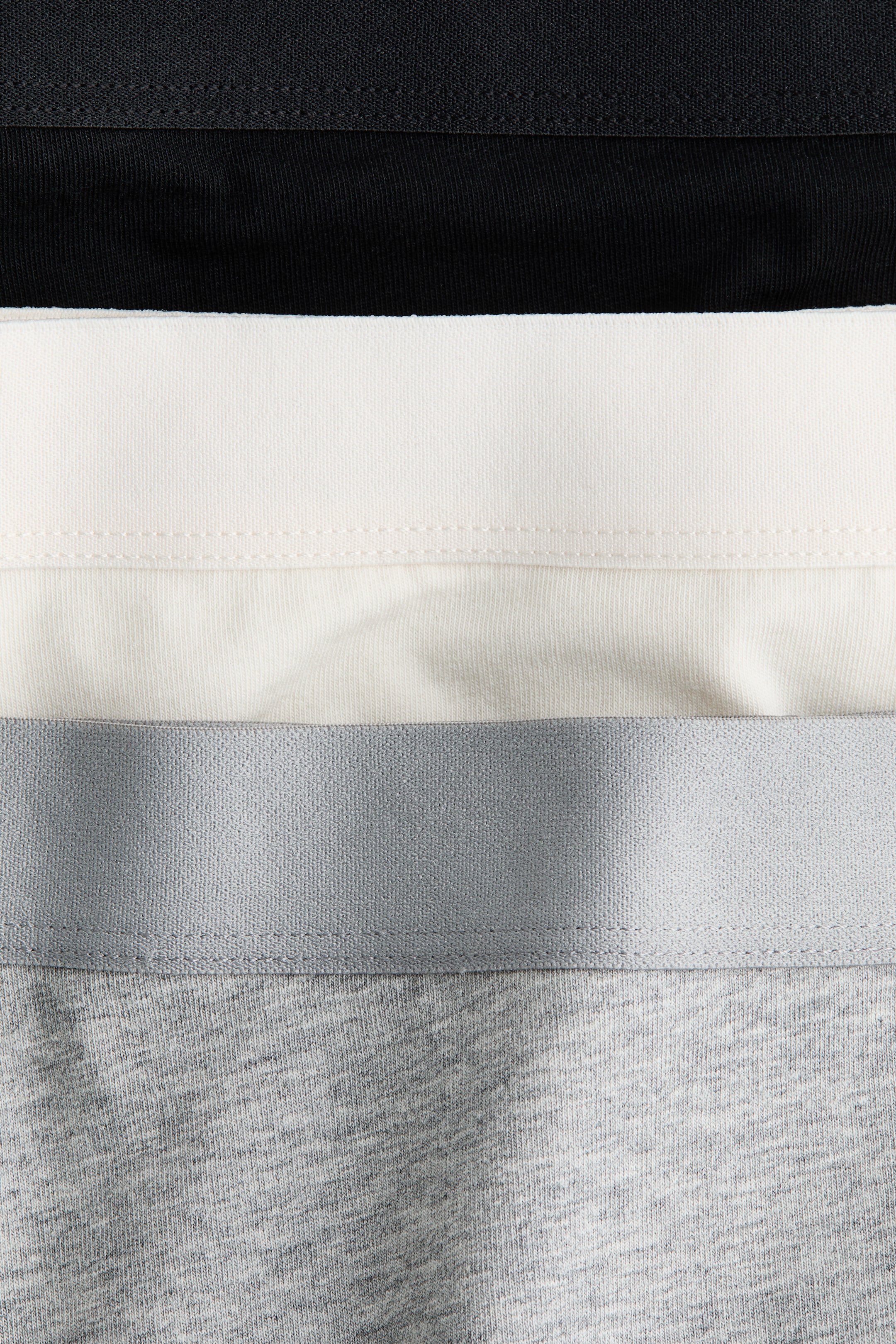 Visualizza immagine più grande: Boxer in cotone 3 pezzi - Grigio chiaro mélange/nero - DONNA | H&M IT 5