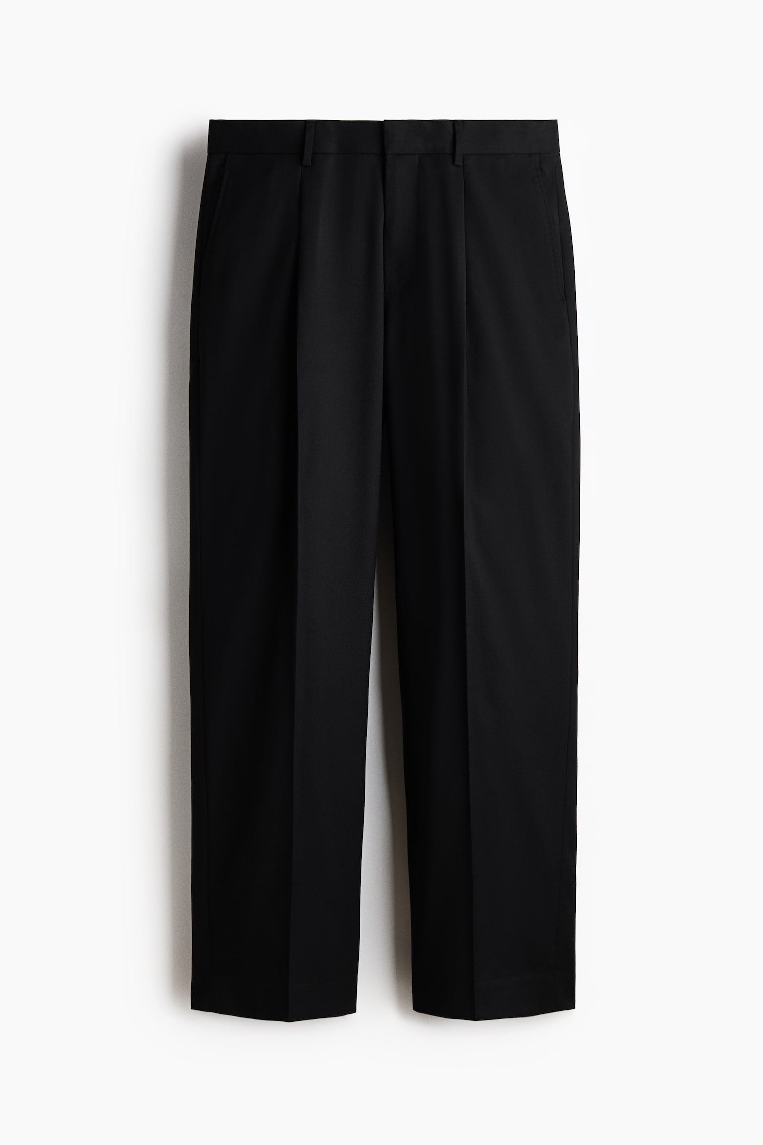Regular-Fit Tailored Pants - Black - 1