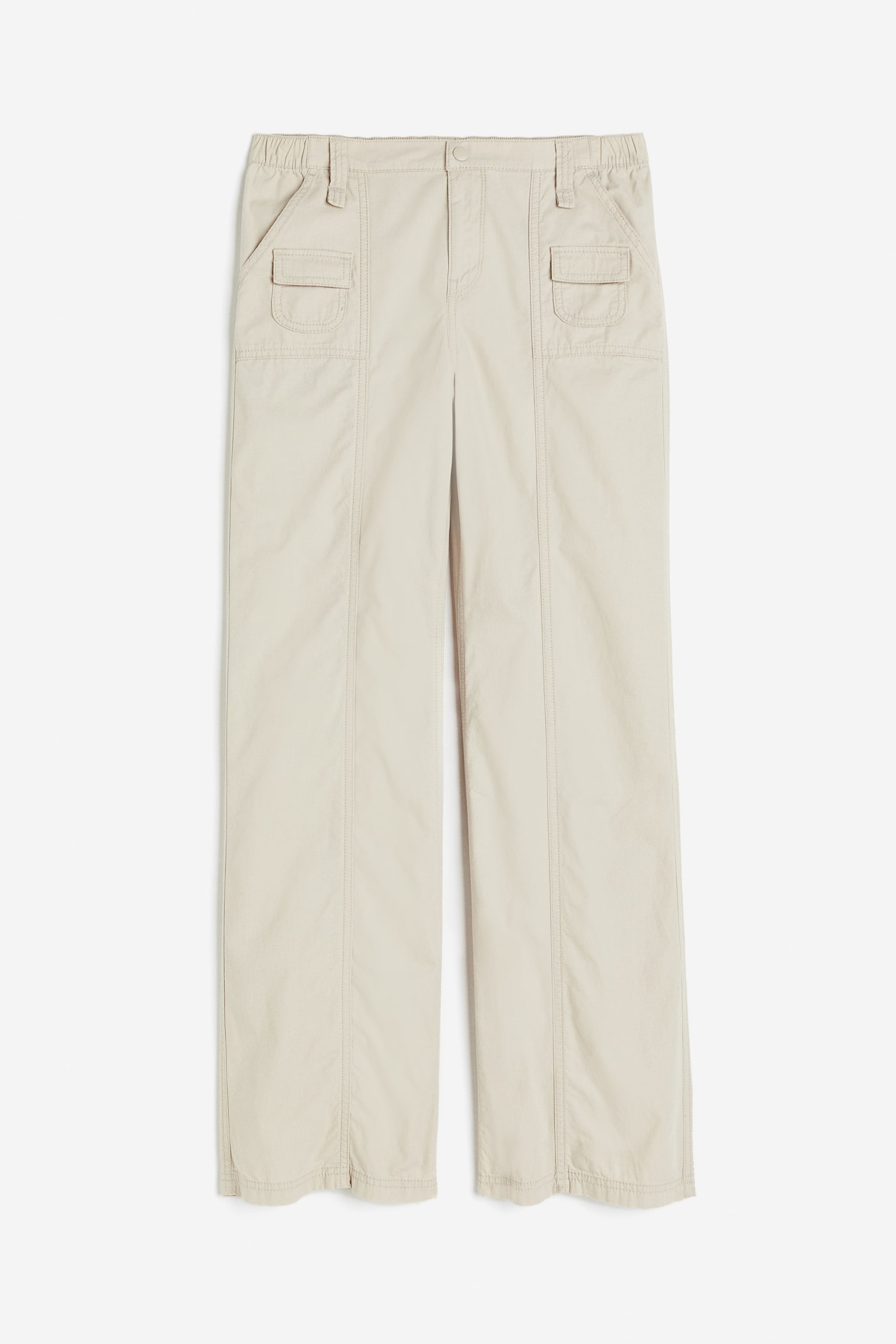 Canvas cargo trousers - Light beige/Black/Light khaki green/Cream/Grey/Dark grey/Greige - 1