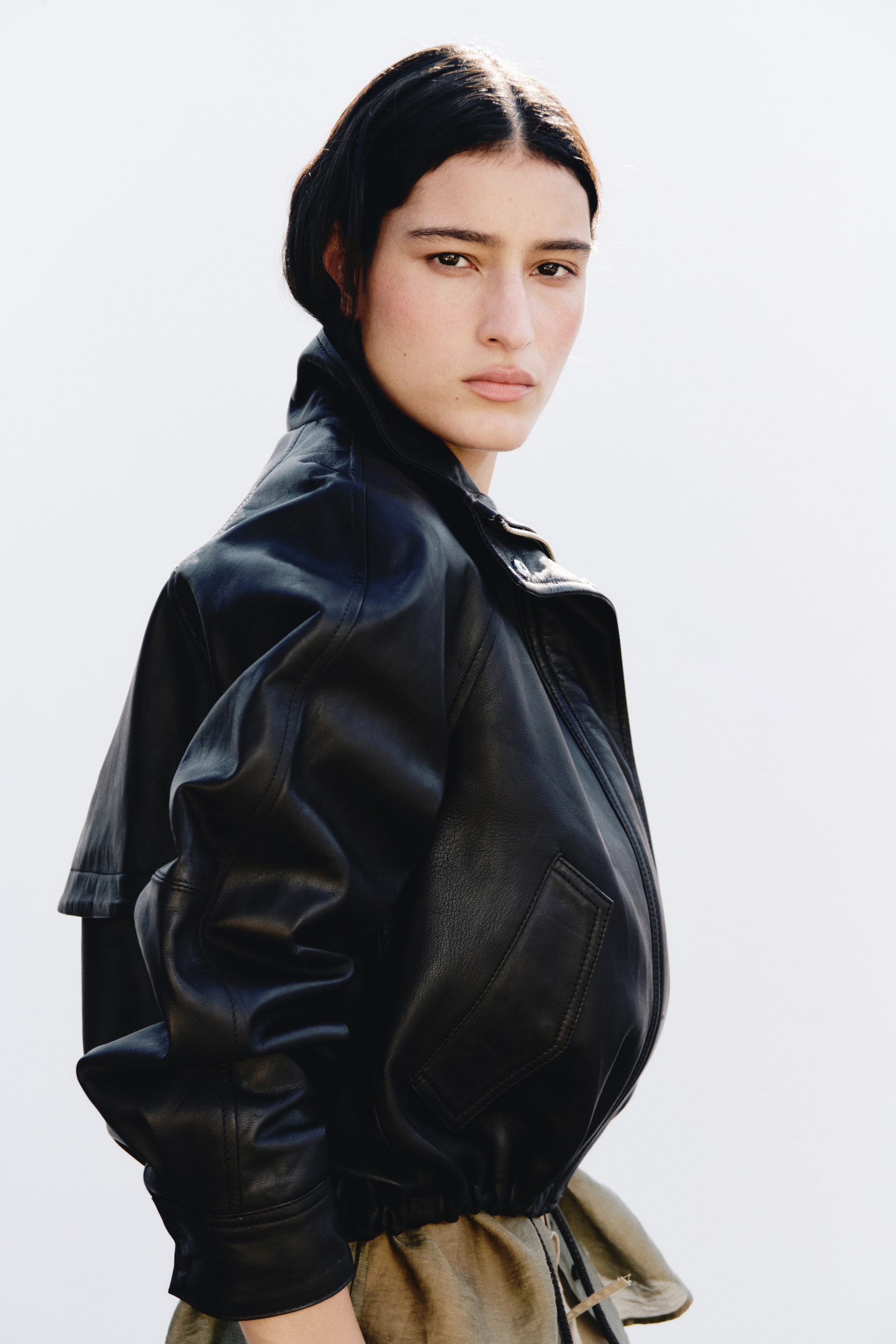 Oversized Leather Jacket
