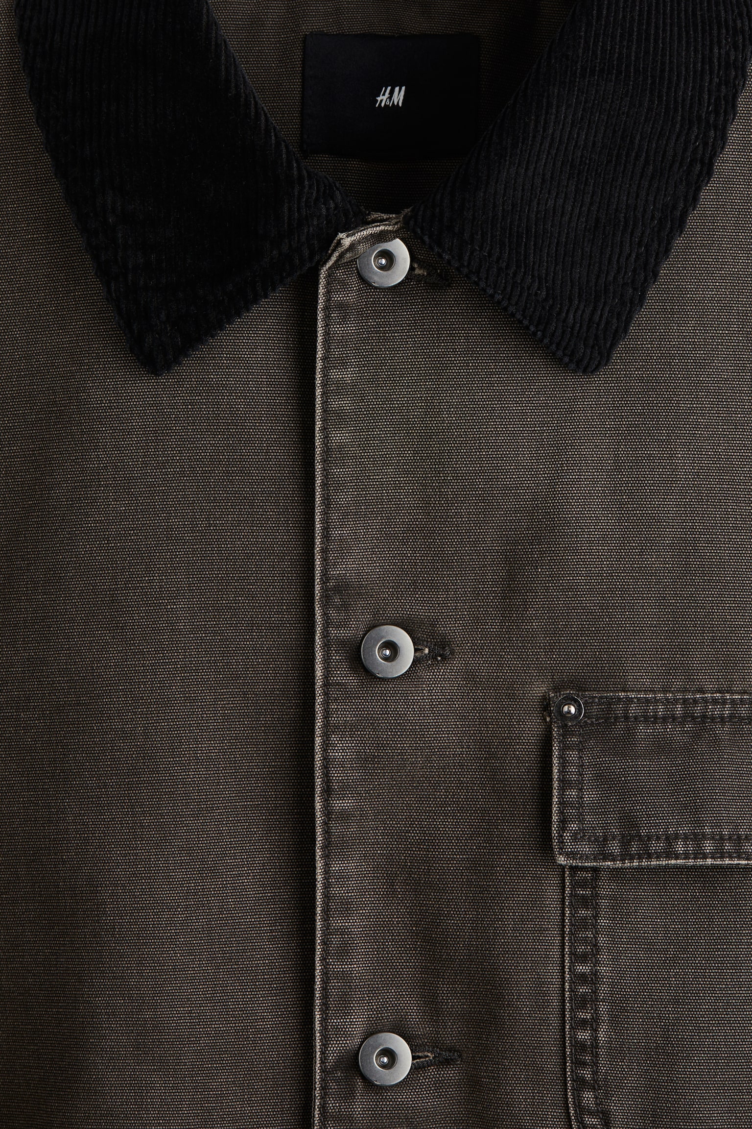 Áo khoác cotton canvas - Màu xám đậm - 6