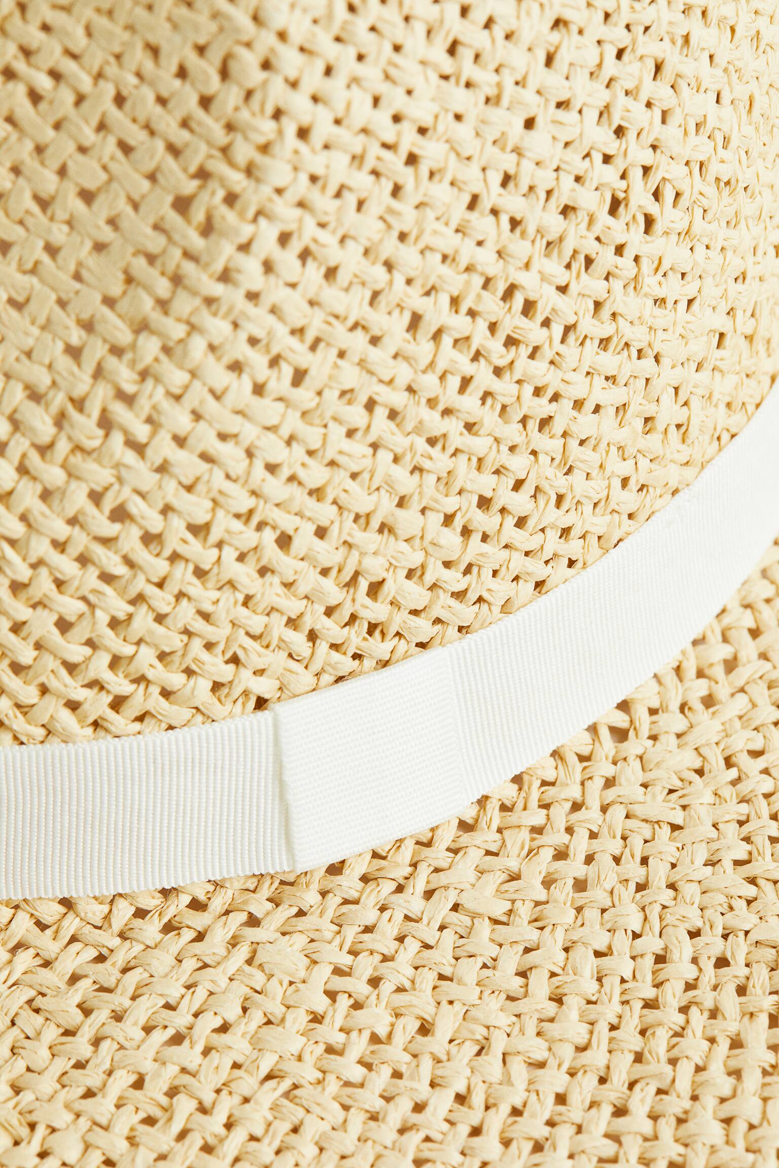 Straw Hat - Beige/White/Beige/Flowers - 2