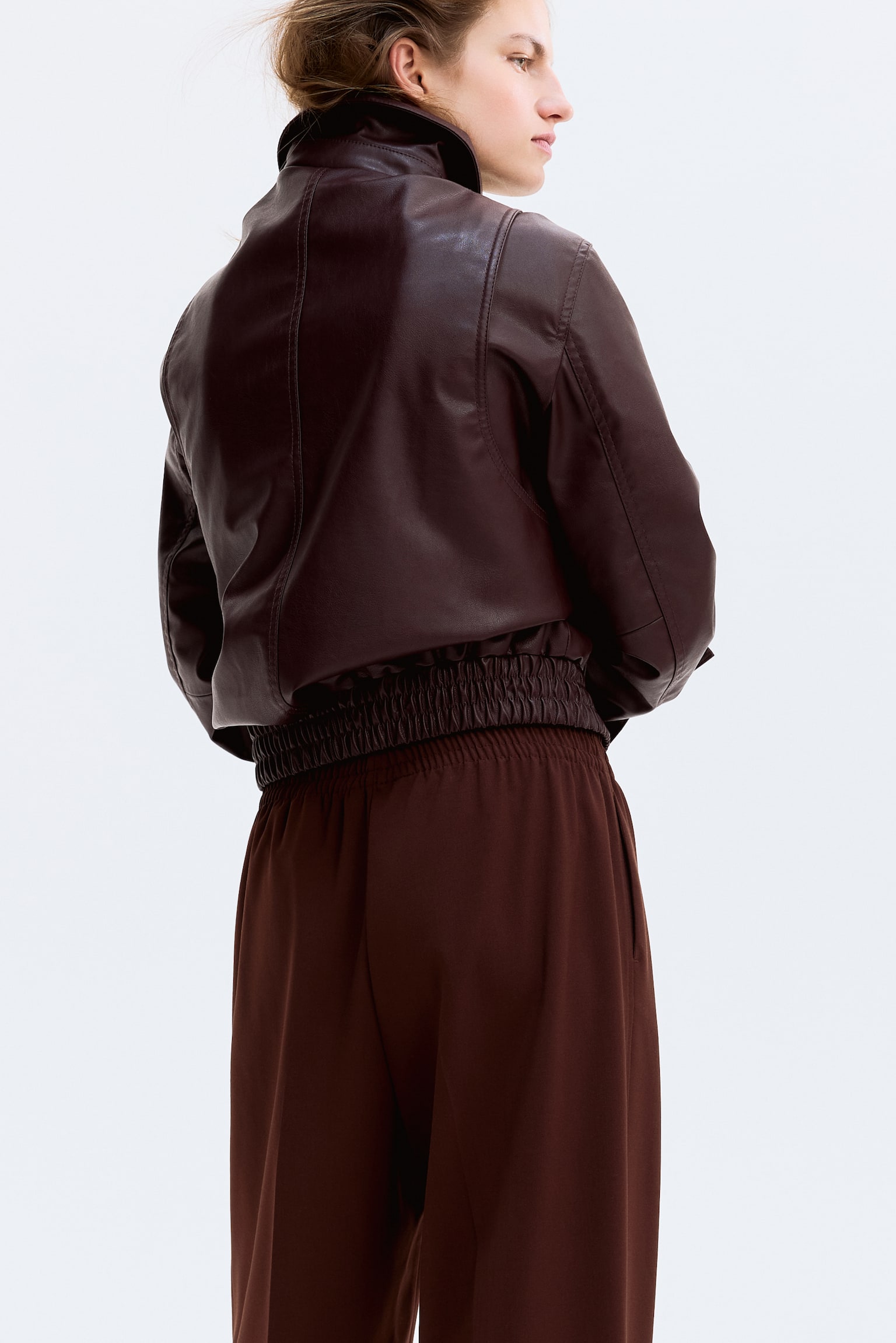 Nohavice s pukmi - Hnedá/Tmavá kaki/Tmavosivá - 6