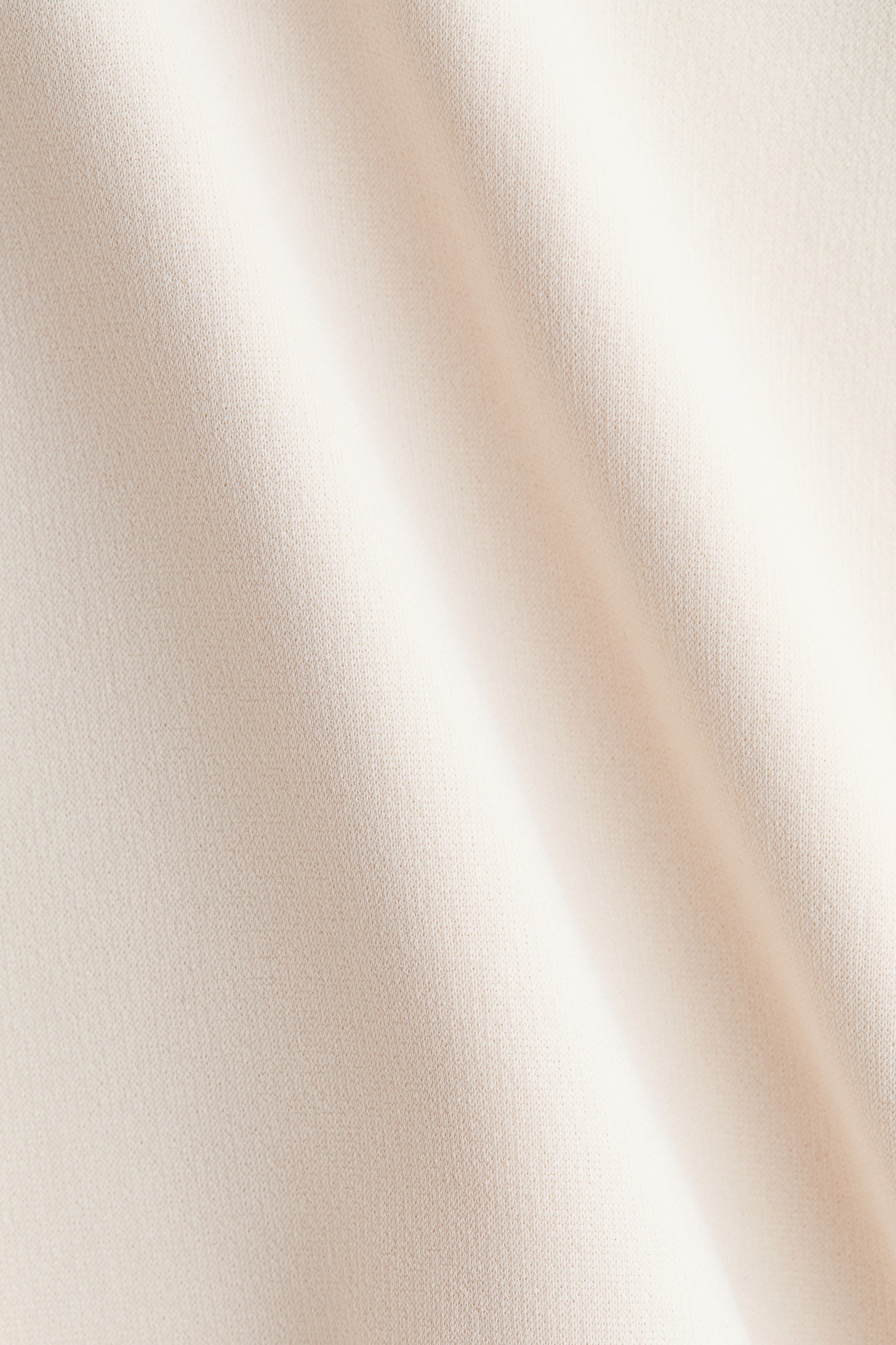 Waisted jersey dress - Cream - 2