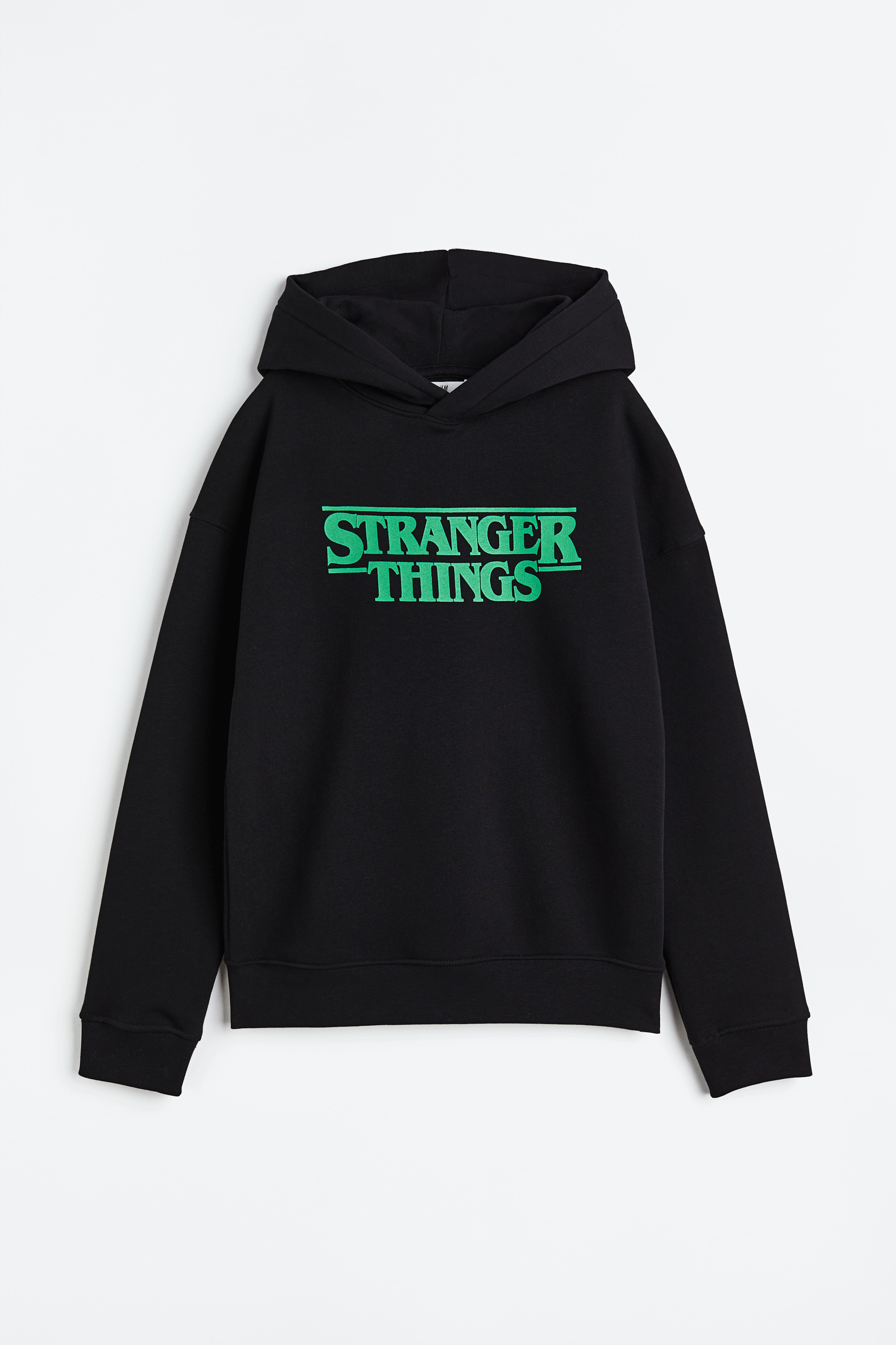 Oversized printed hoodie Black Stranger Things Kids H M GB