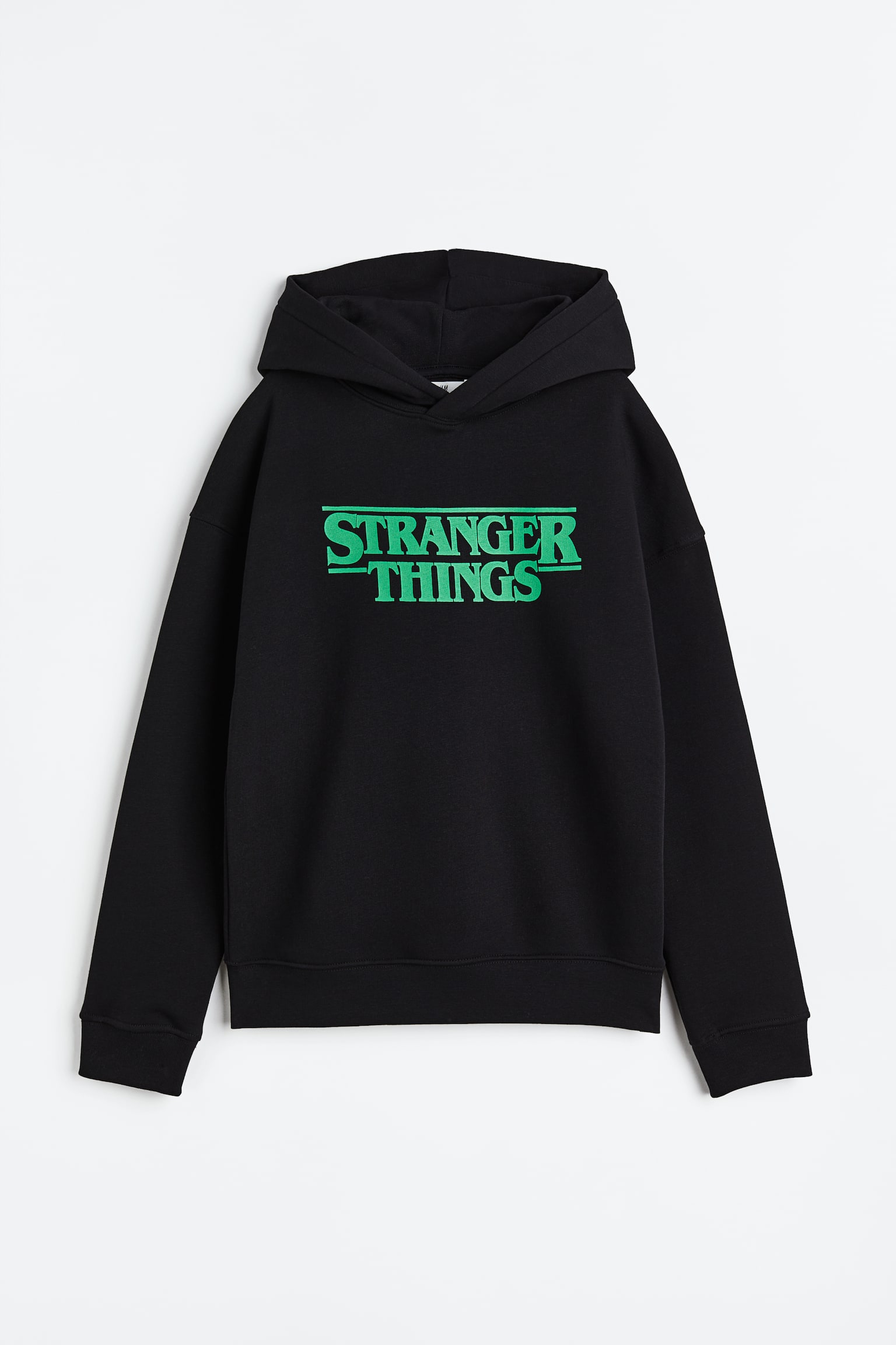 Oversized printed hoodie - Black/Stranger Things - 1