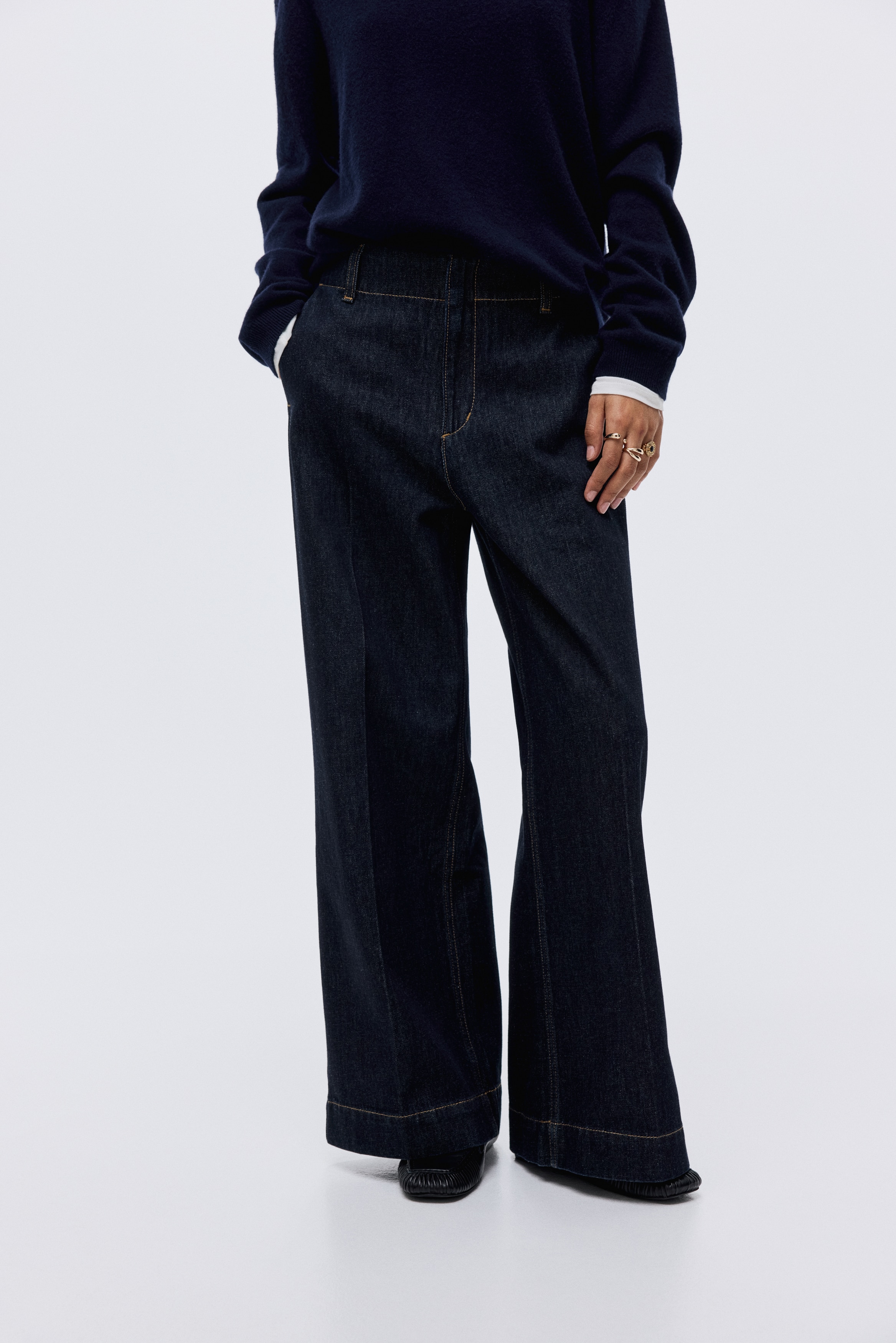 Wide High Jeans