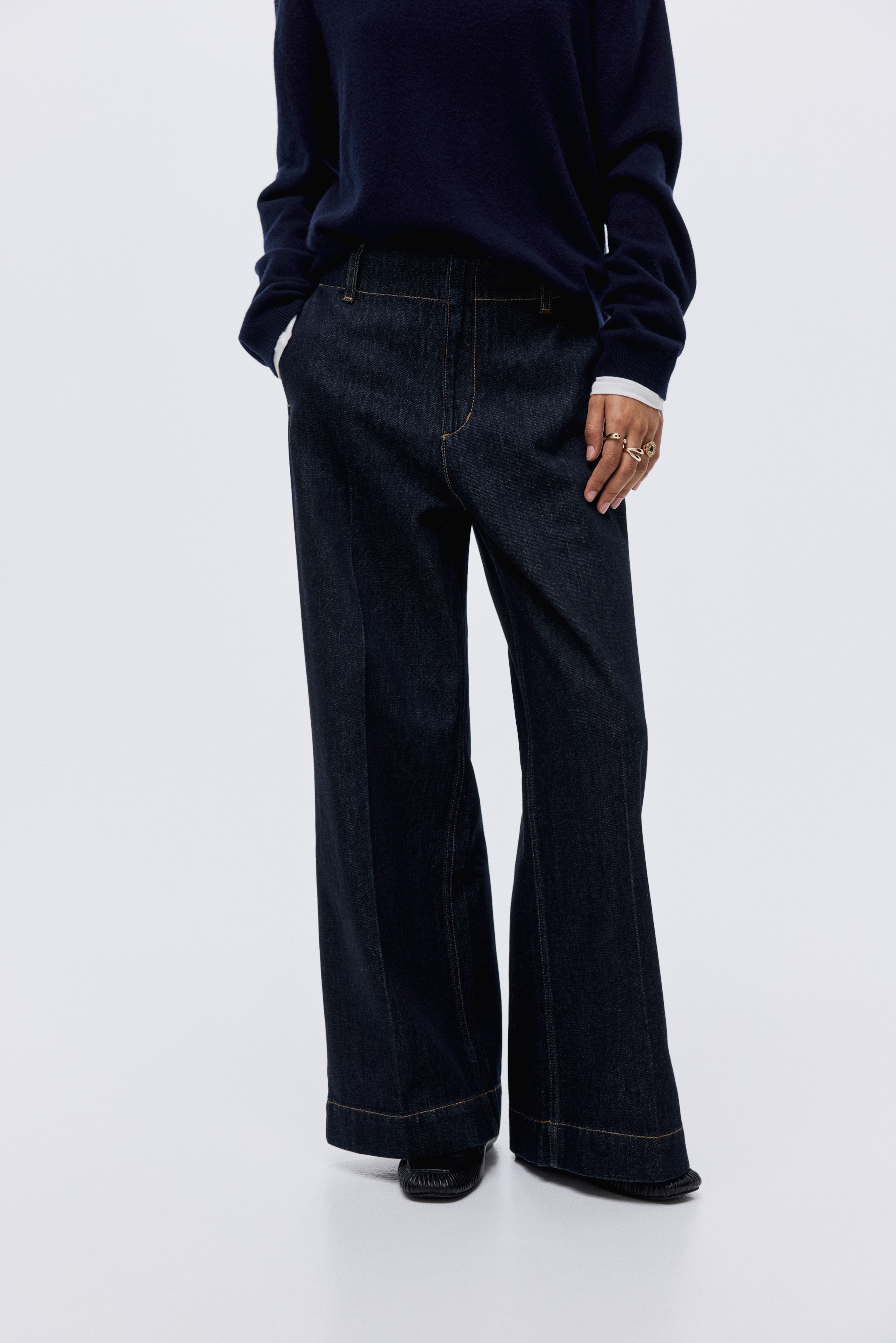 Wide High Jeans