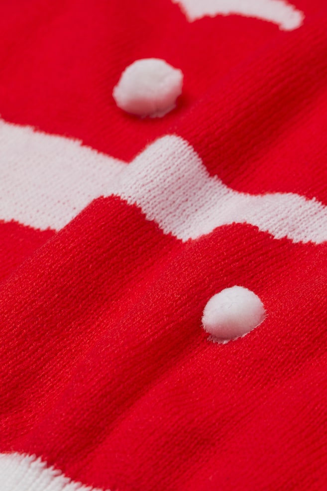 Pattern-knit jumper - Red/Coca-Cola - 2