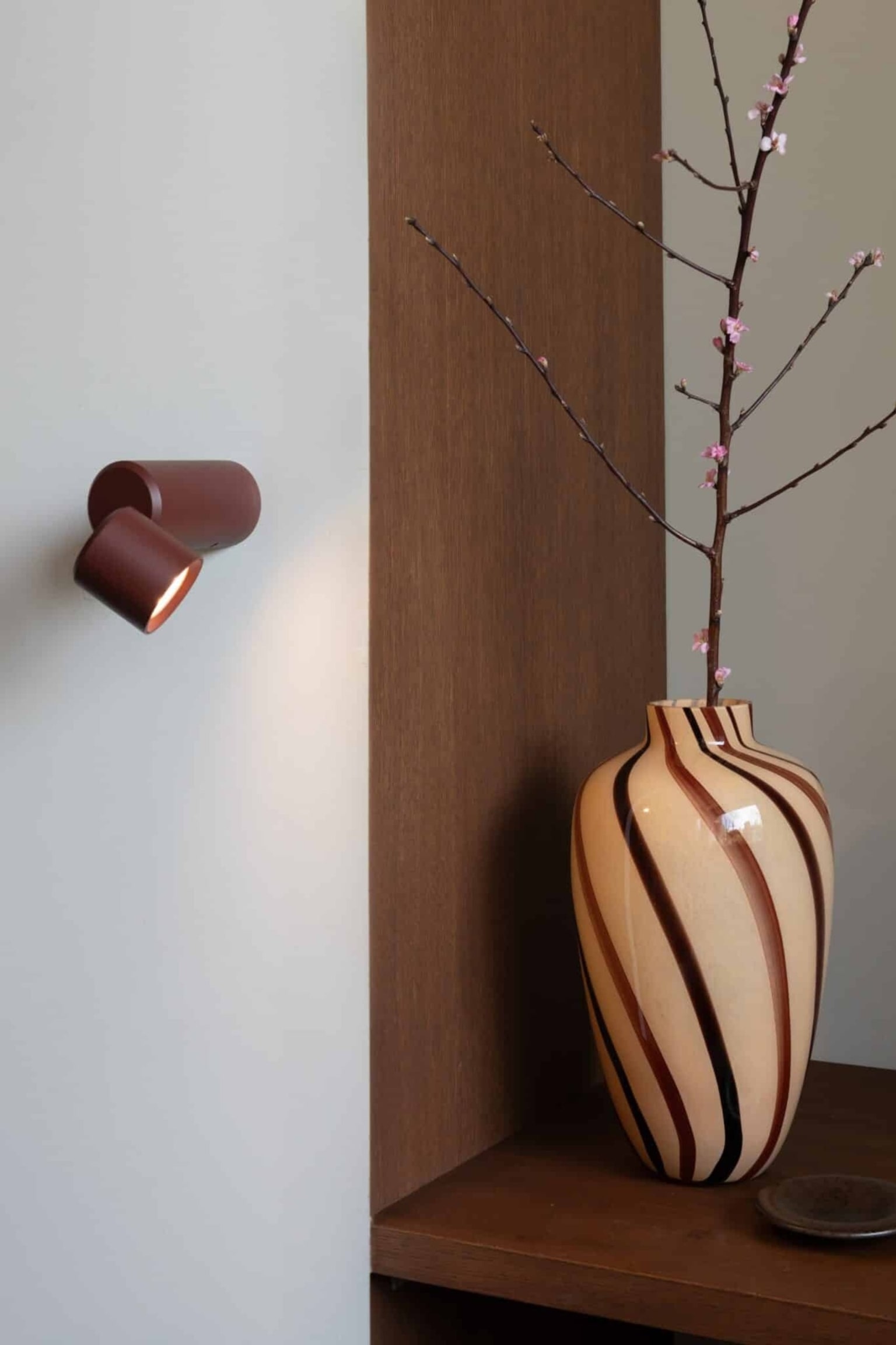 Milan Tischlampe - Bordeaux/Schwarz/Beige - 6