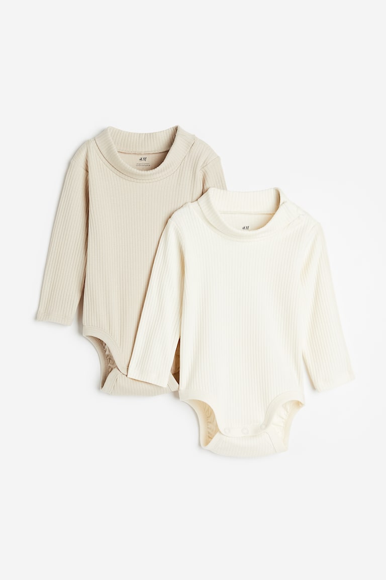 2-pack Ribbed Turtleneck Bodysuits