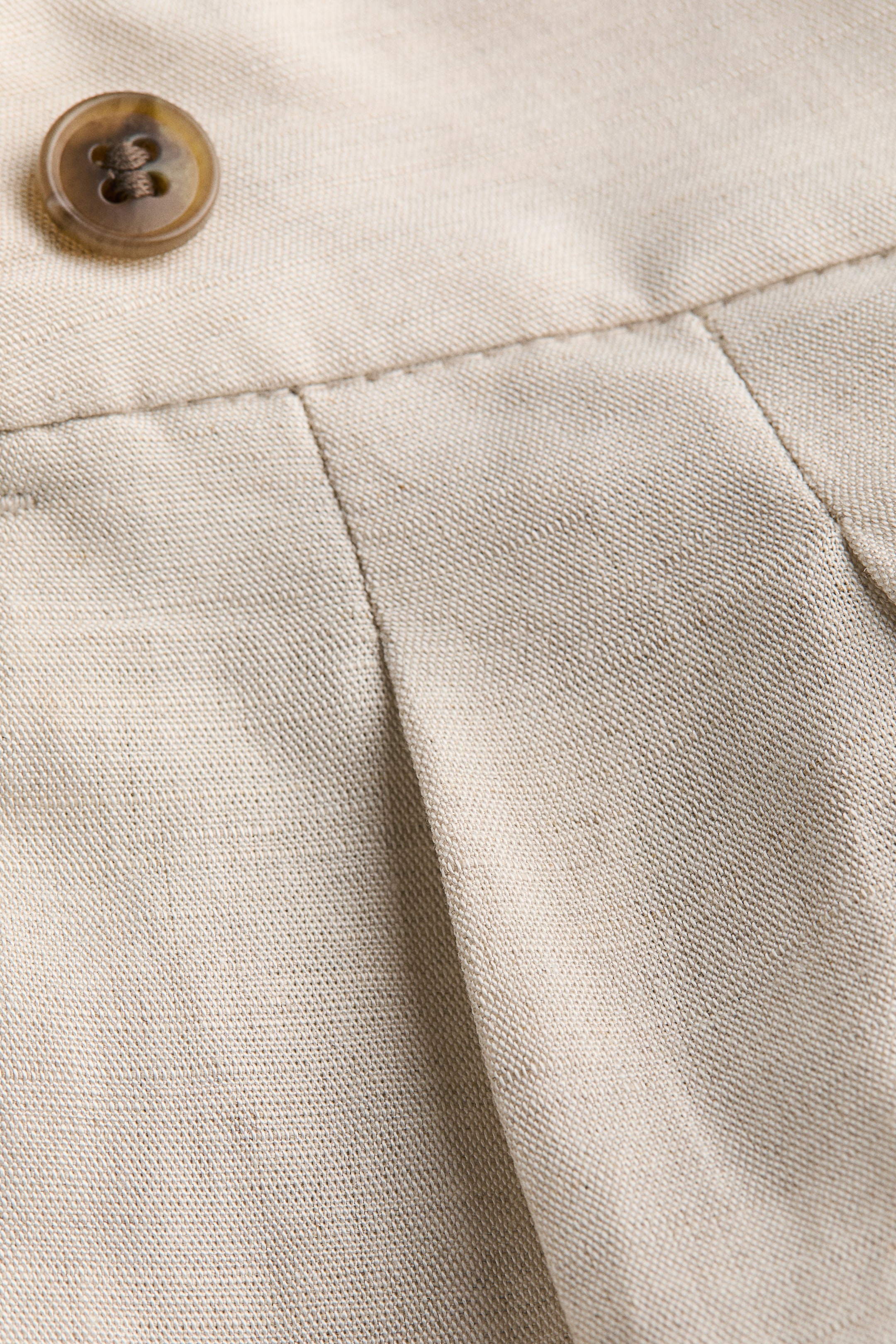 Linen-Blend Dress Pants