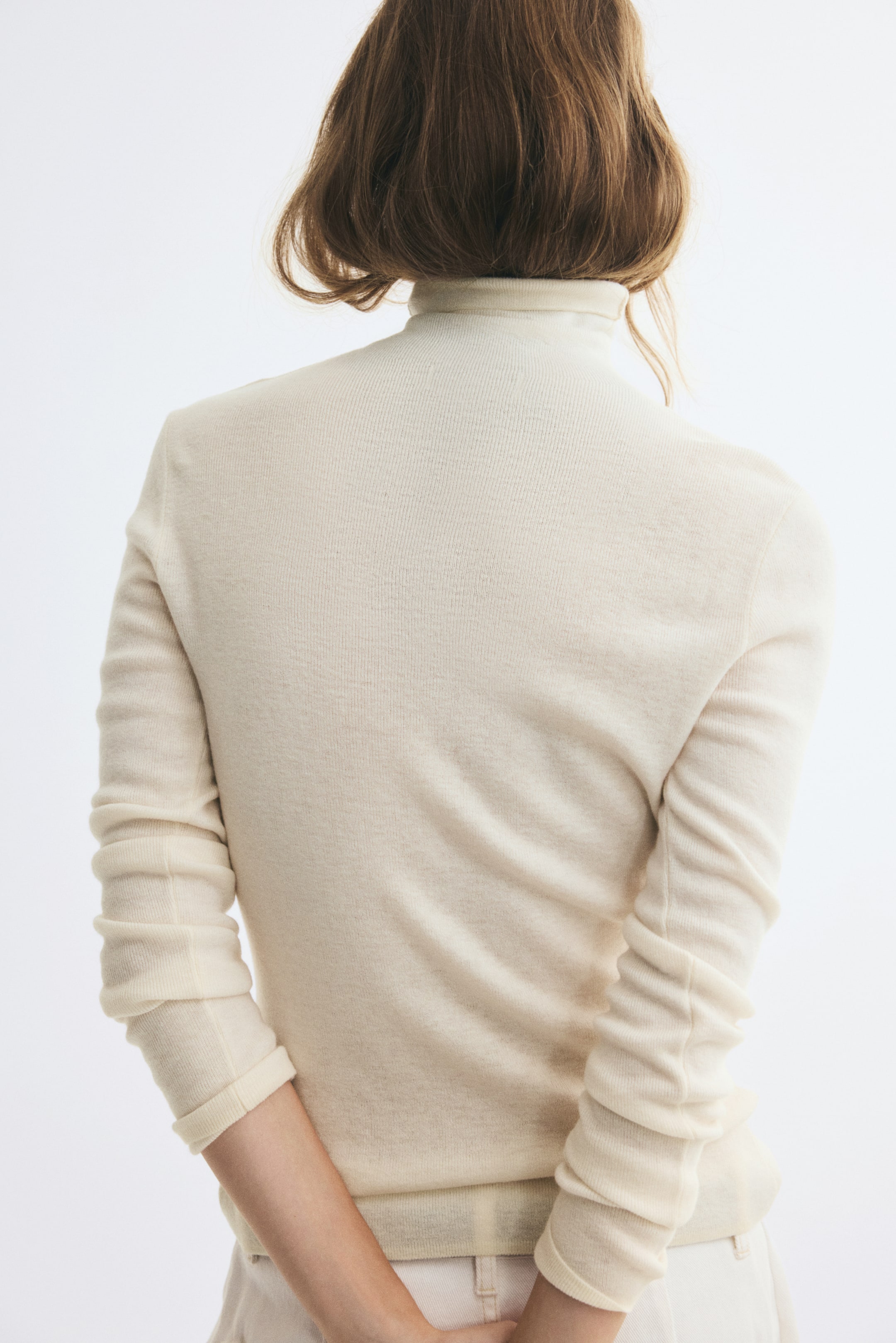 Cashmere-Blend Turtleneck Sweater