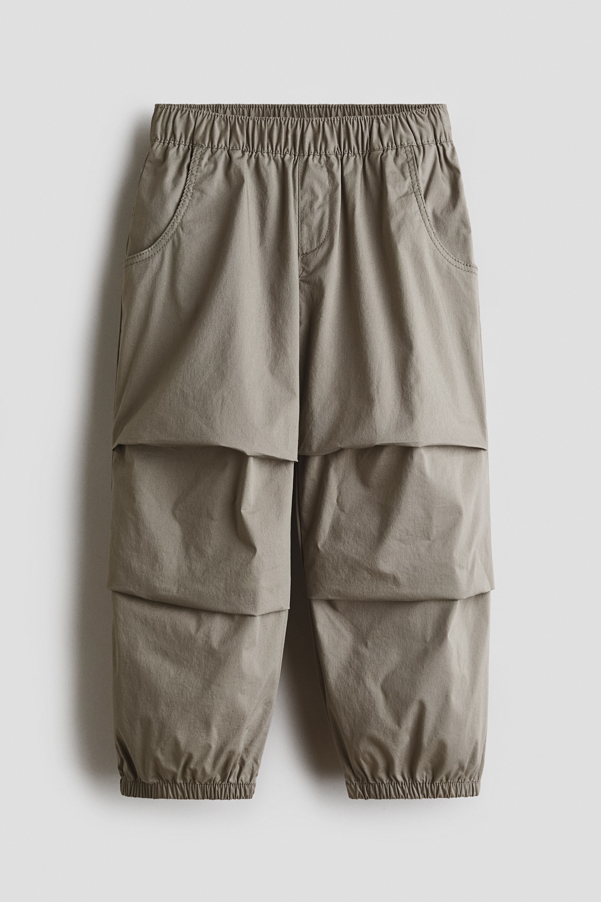 Loose-fit joggers - Grey/Light beige