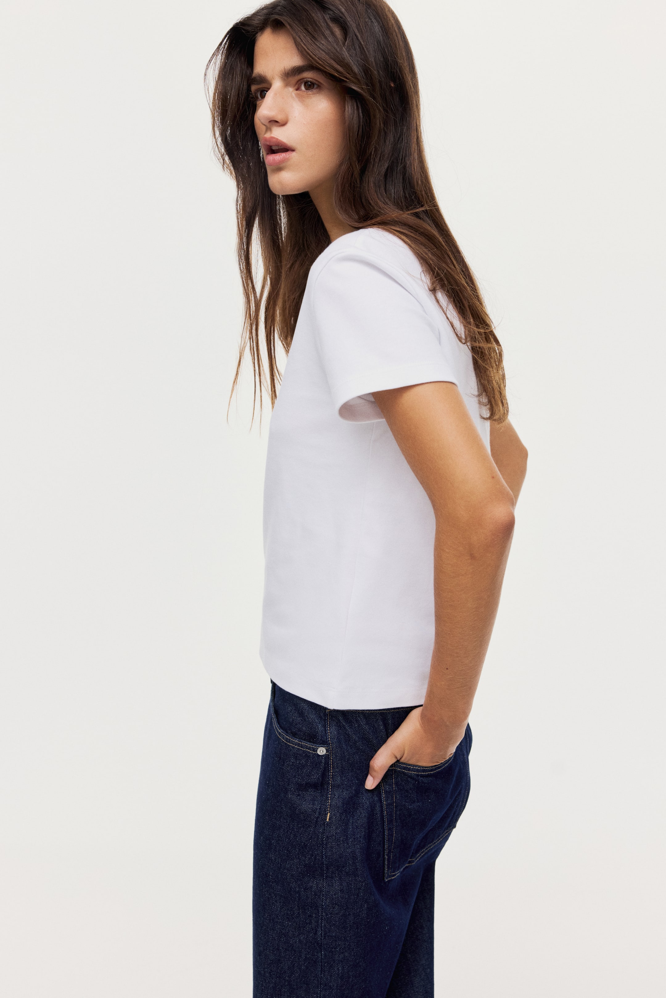 Größeres Bild anzeigen: T-Shirt aus Baumwolle - Weiß - Ladies | H&M AT 2