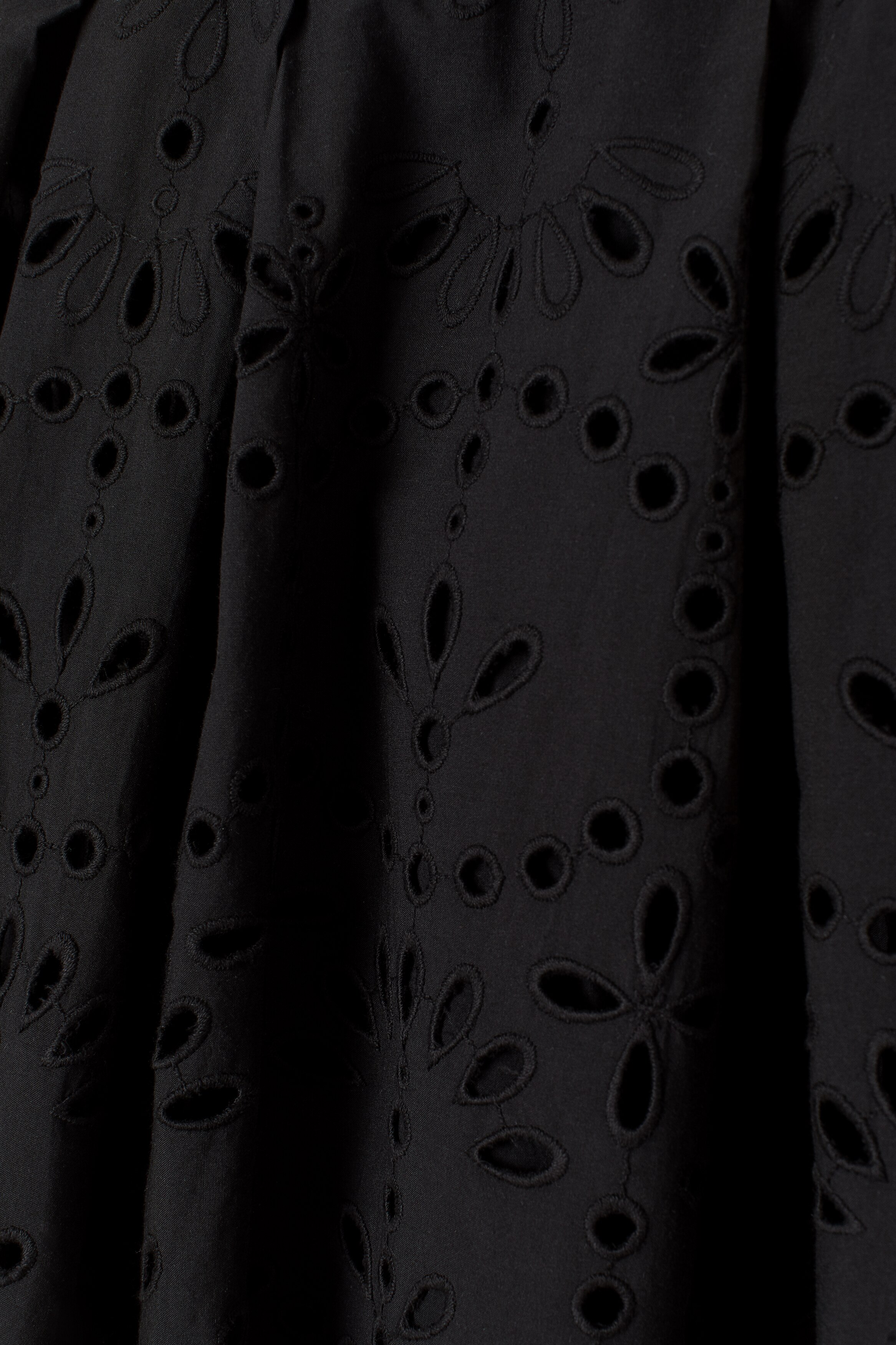 Jupe Longue Noire H&M Avec Broderies Et Perles - Taille 6/8, Neuve Avec étiquettes, Qualité Premium