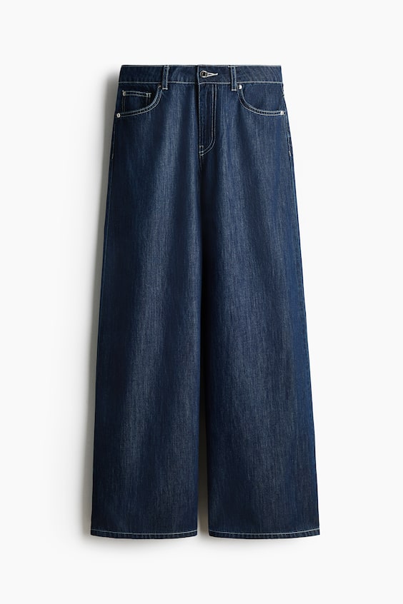 Женские джинсы H&M Wide-Leg Regular Waist Jeans