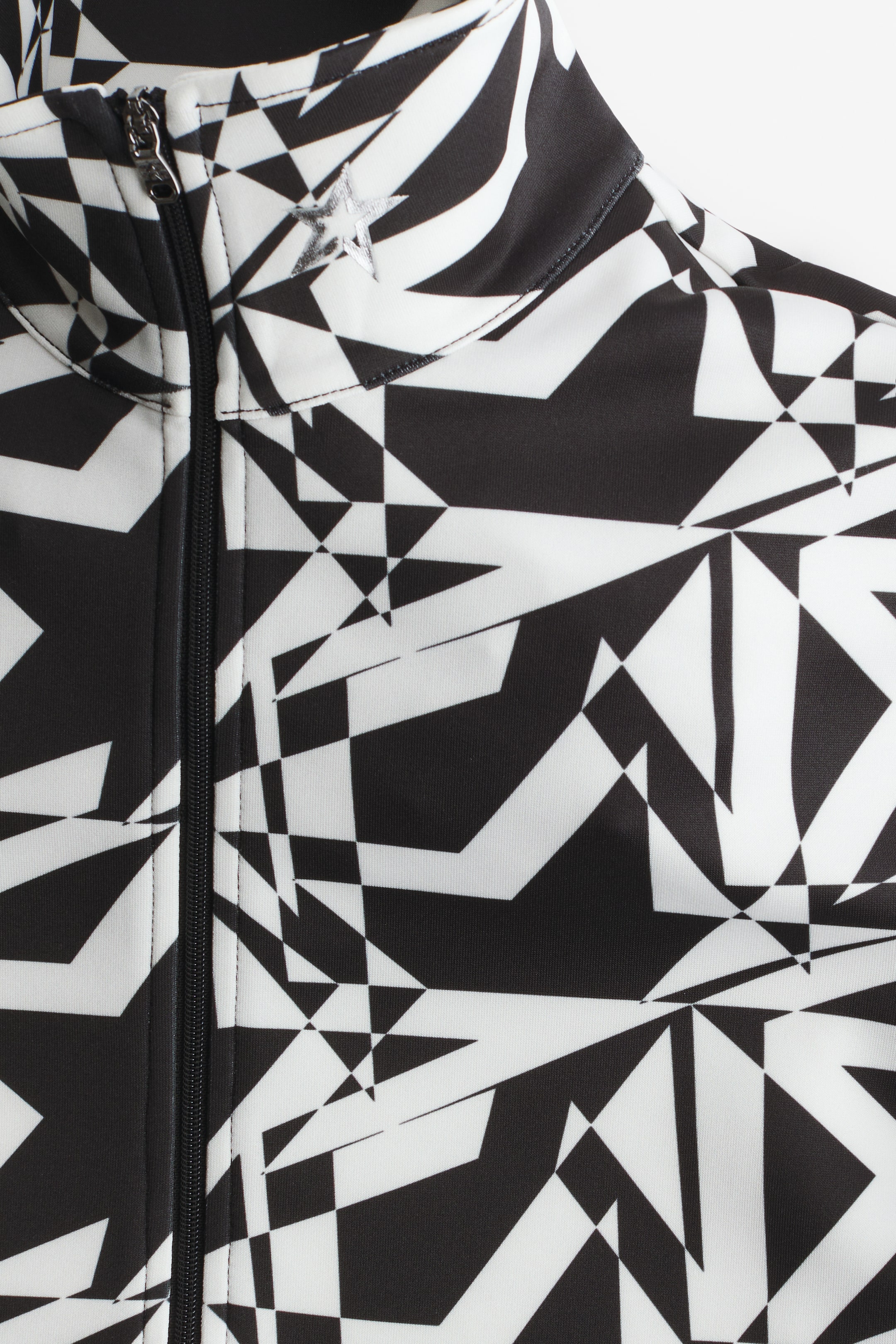 View larger image: Printed turtleneck top - Black/White - Ladies | H&M GB 5