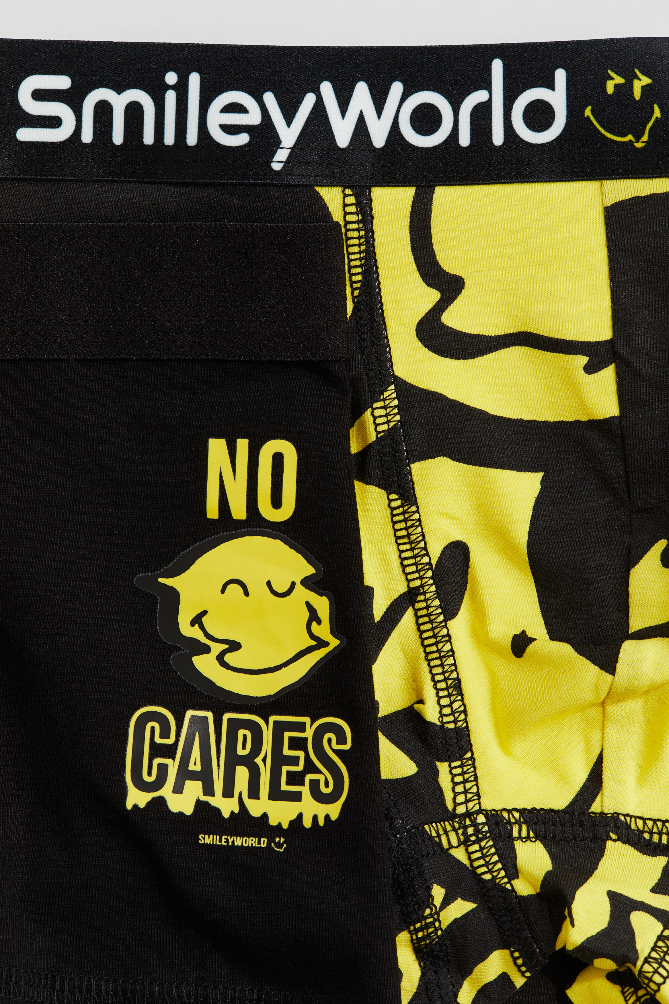 ボクサーブリーフ 5枚セット - ブラック／SmileyWorld® - Kids