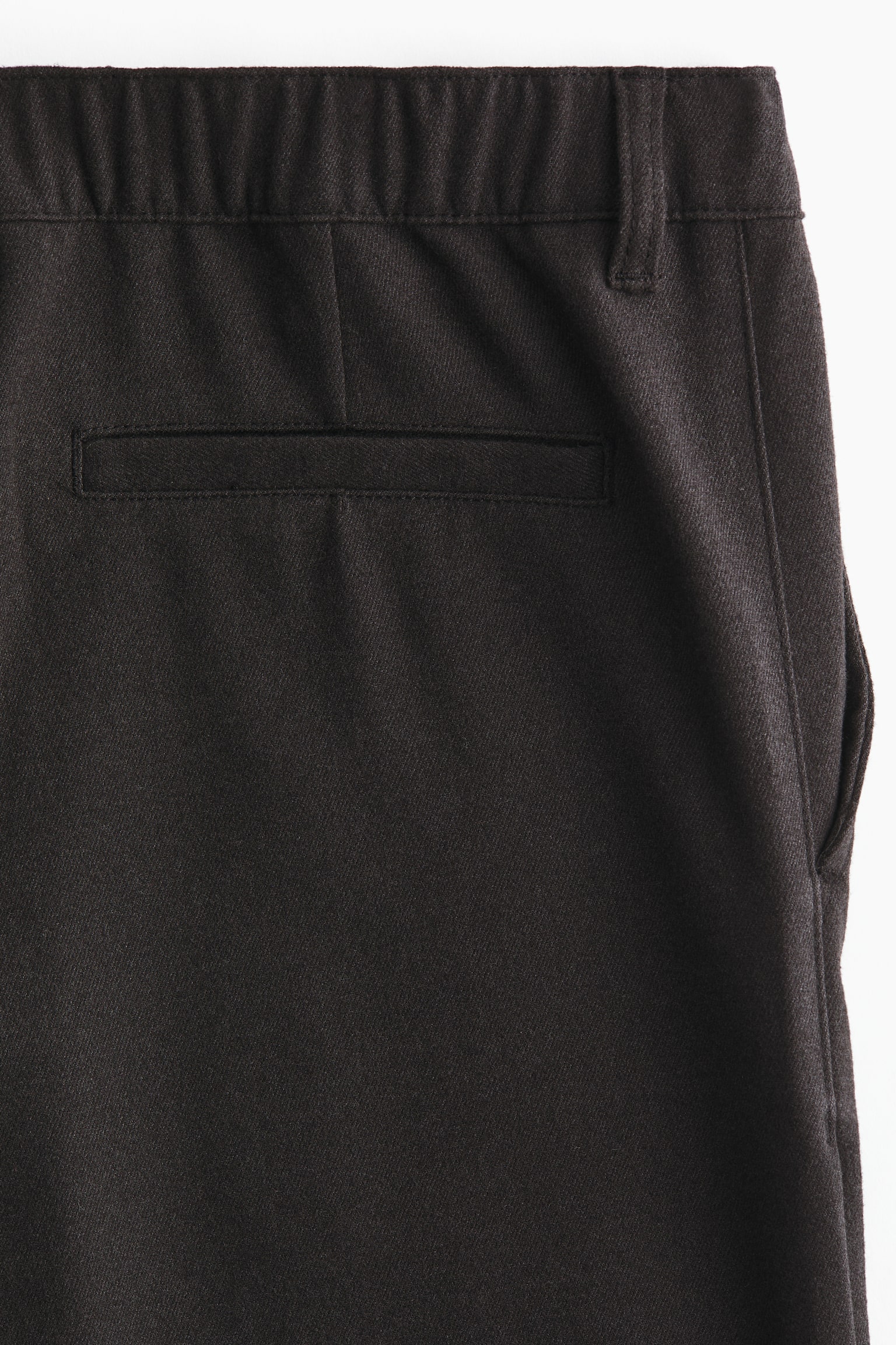 트윌 팬츠 루즈핏 - 블랙 - 4