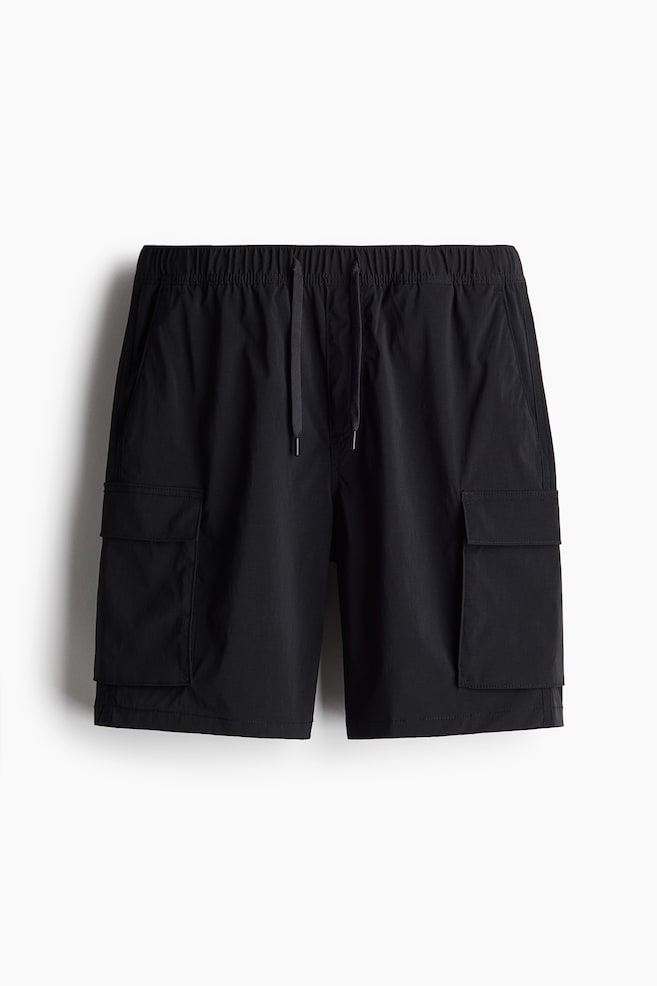 Cargoshorts aus Nylon Regular Fit - Schwarz - 1