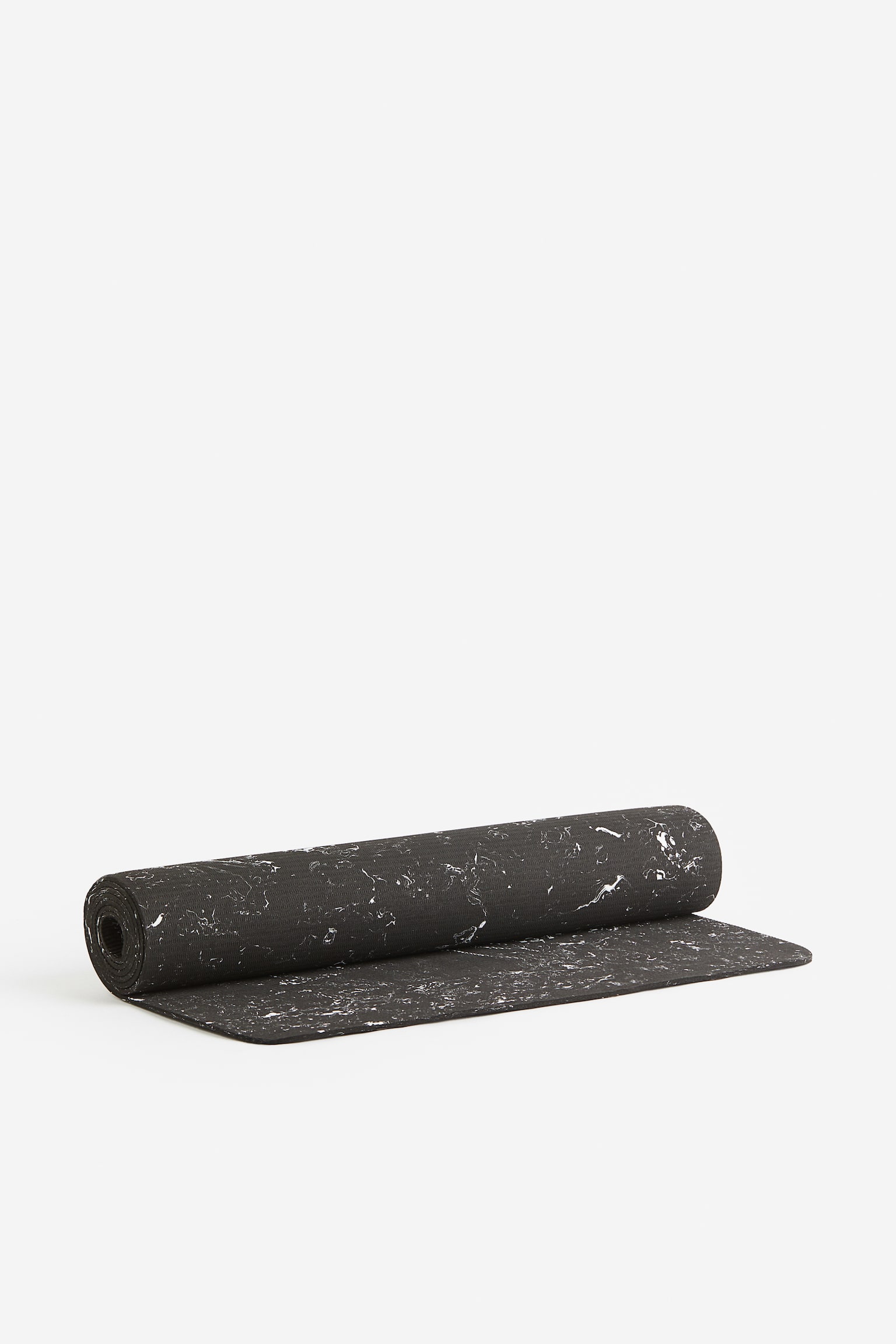 Yoga Mat - Black/Marble pattern - 1