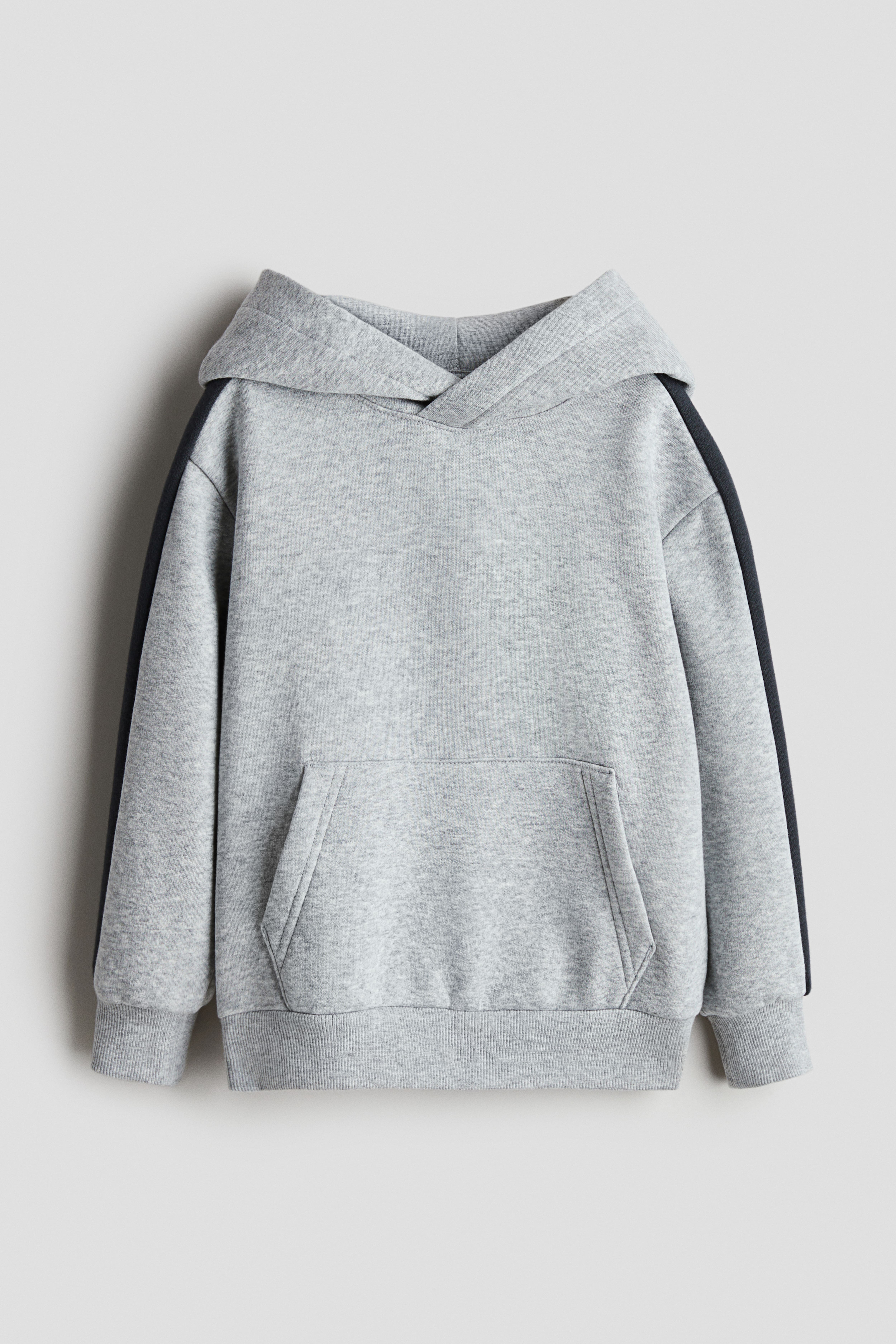 Contrast-Panel Hoodie