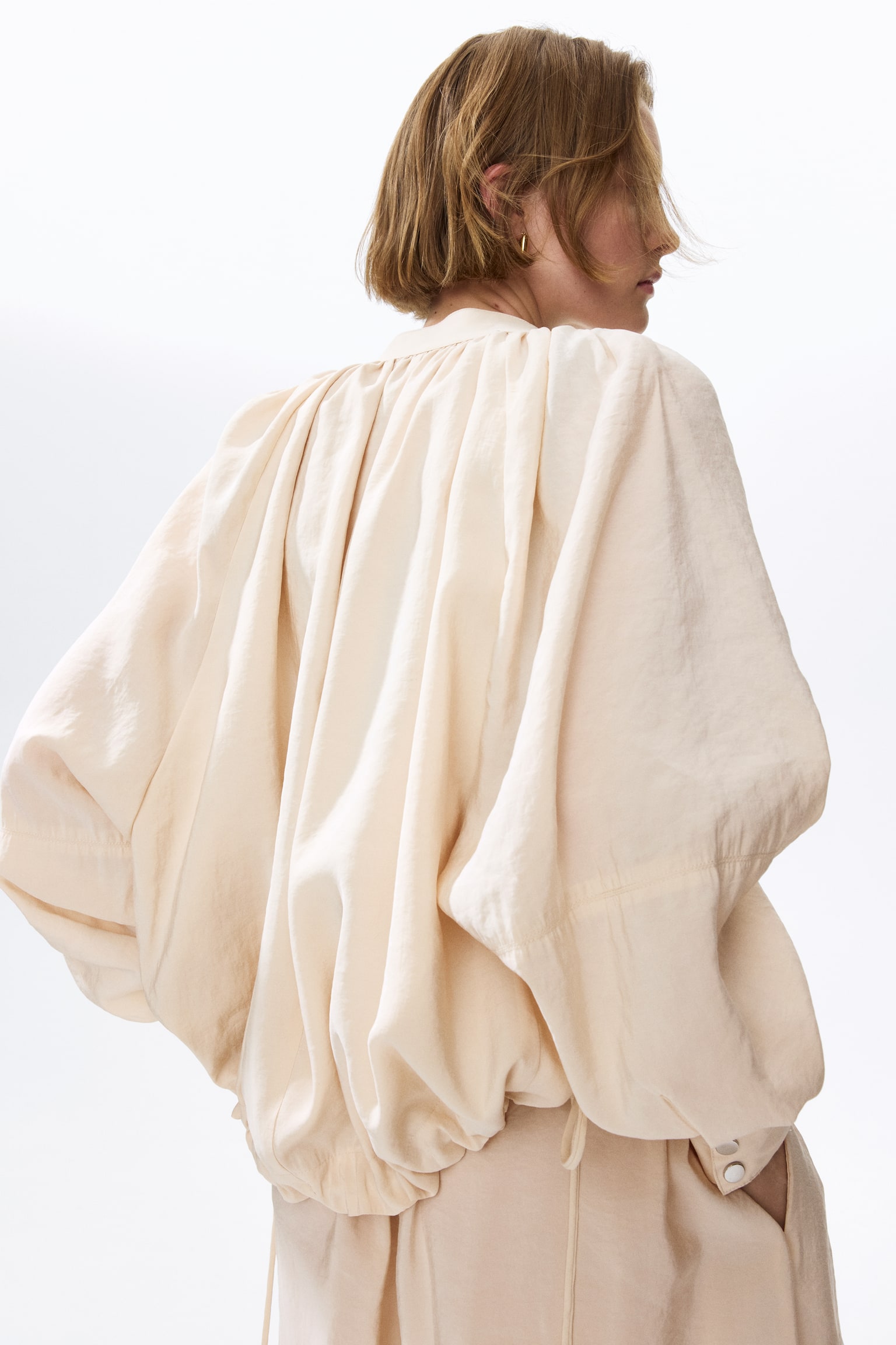 Balloon-sleeved modal jacket - 5