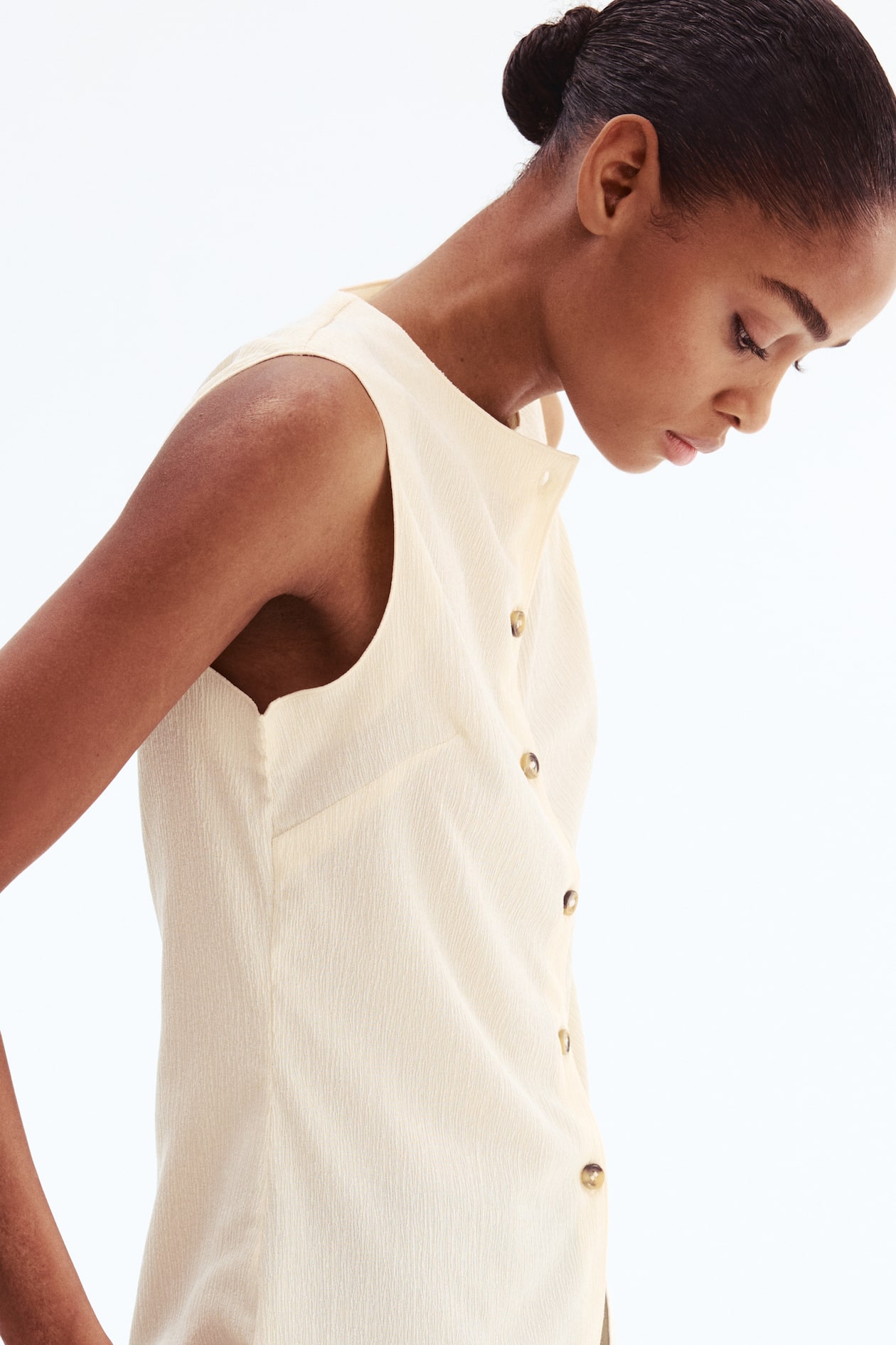 Crinkled Jersey Vest - image 3