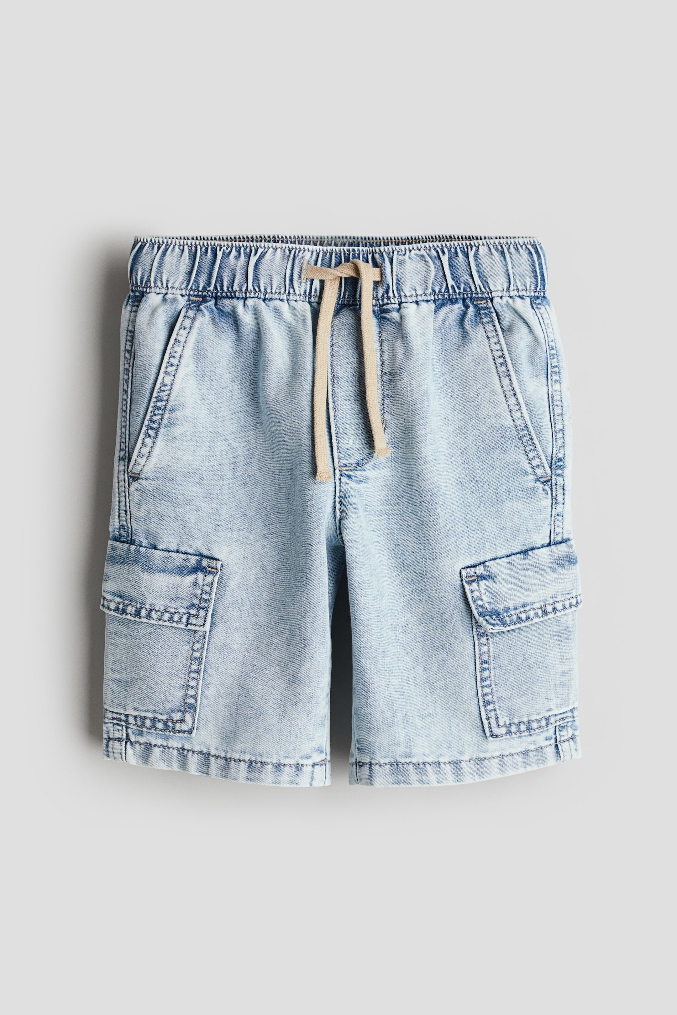 Denim Cargo Shorts