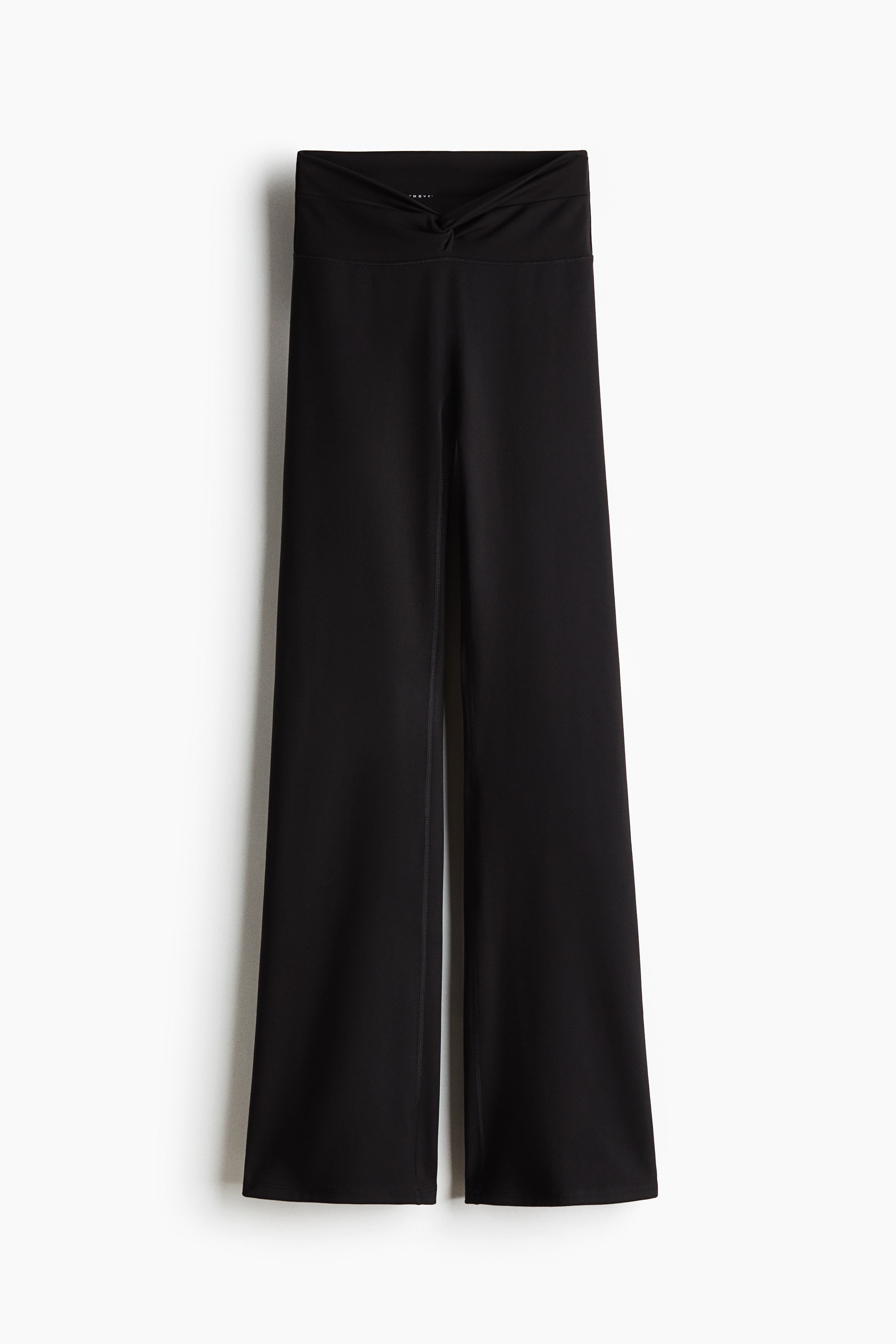 H & M - Ausgestellte Yogaleggings mit SoftMove - Schwarz - Sportswear