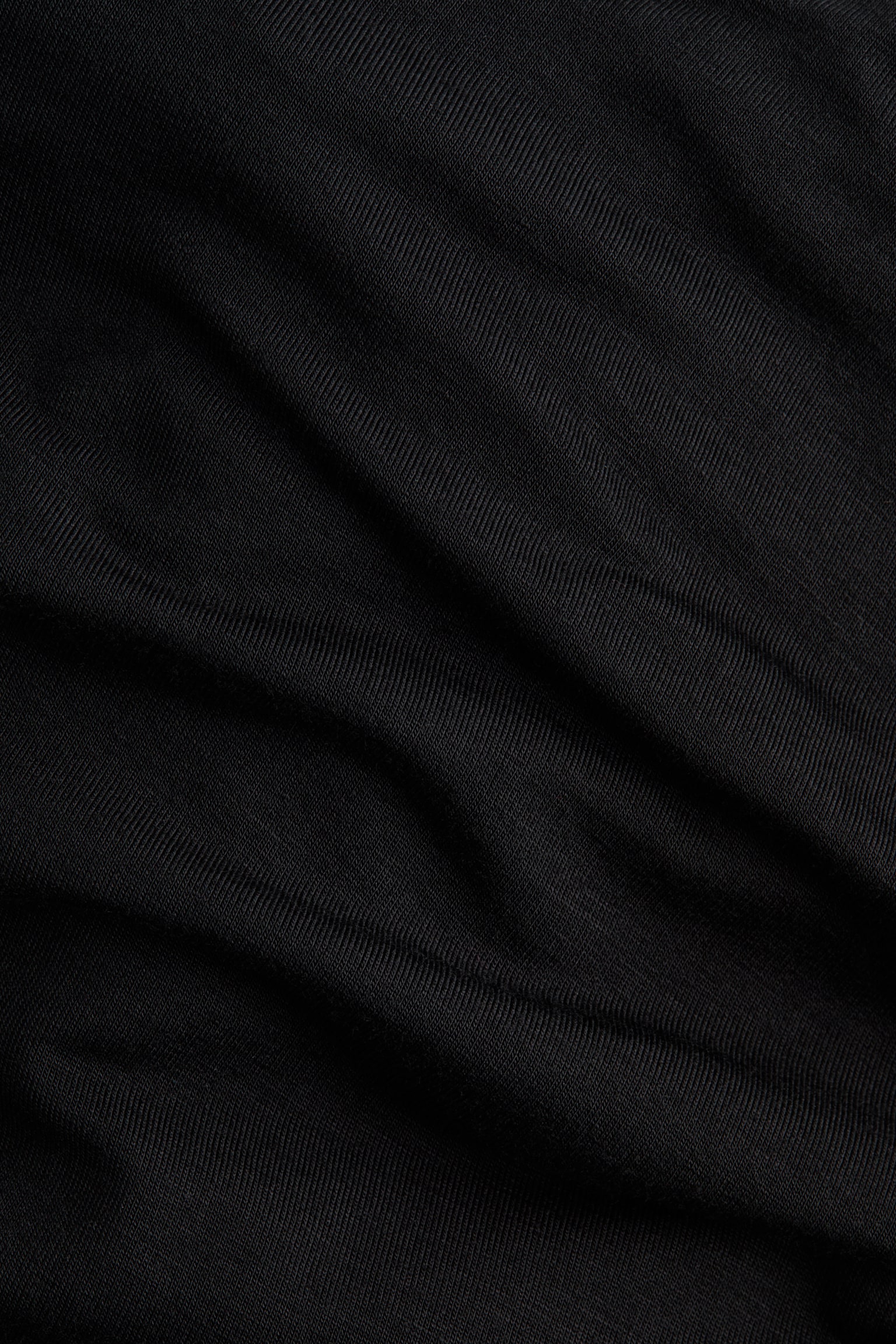 Draped scarf-detail top - Black - 2