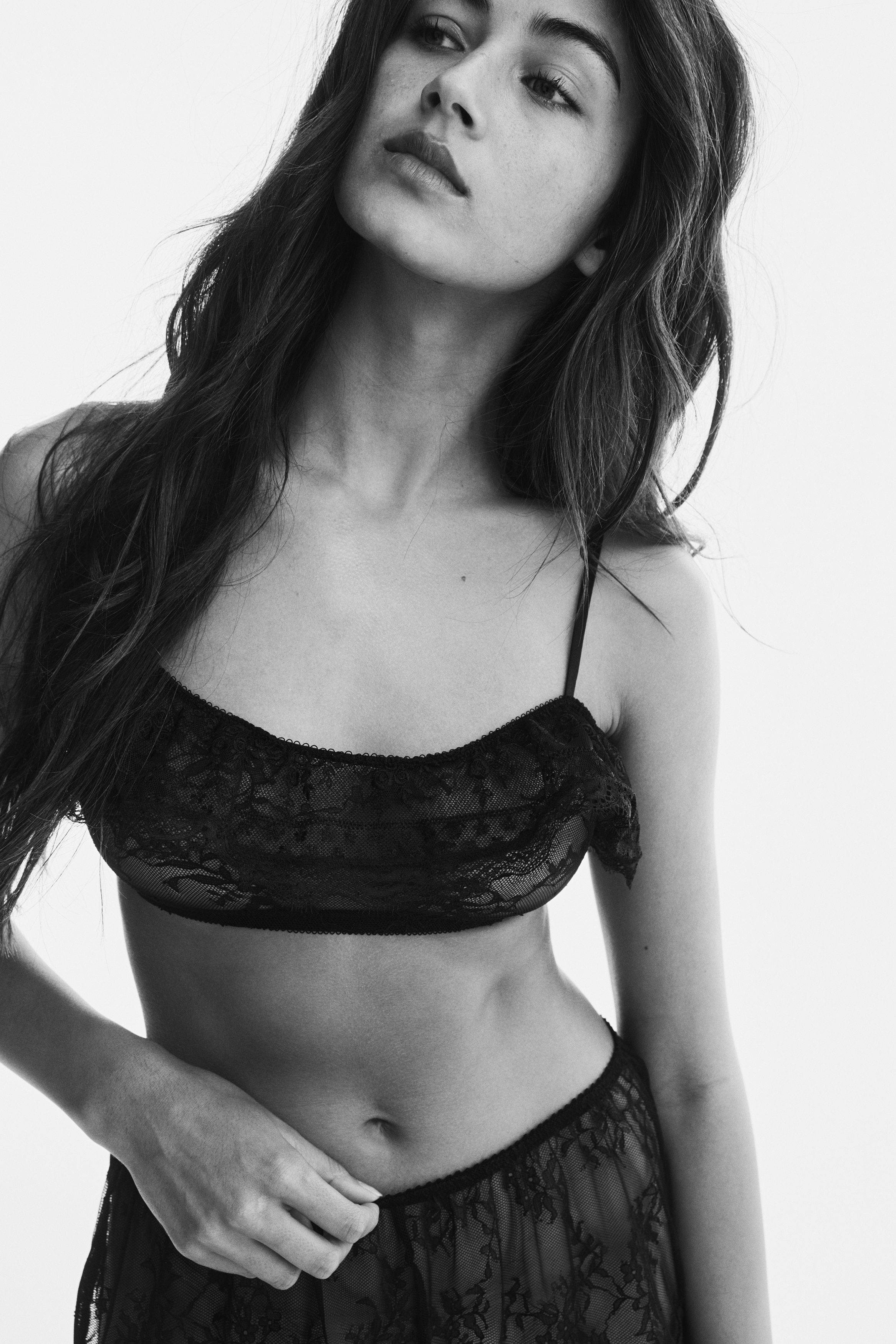 Soft lace bra