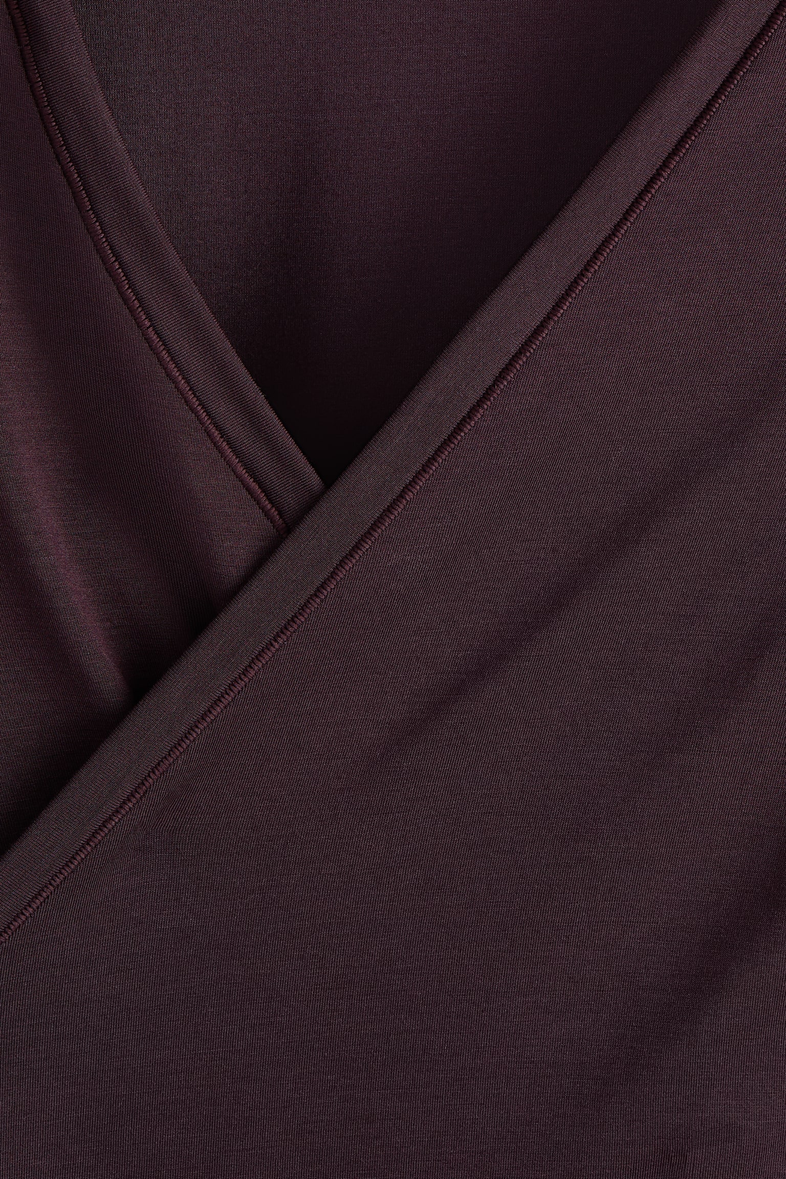 Sports wrap top in modal - Chocolate plum/Black/Frosty lilac/Ivory/Soft pink/Truffle grey - 2