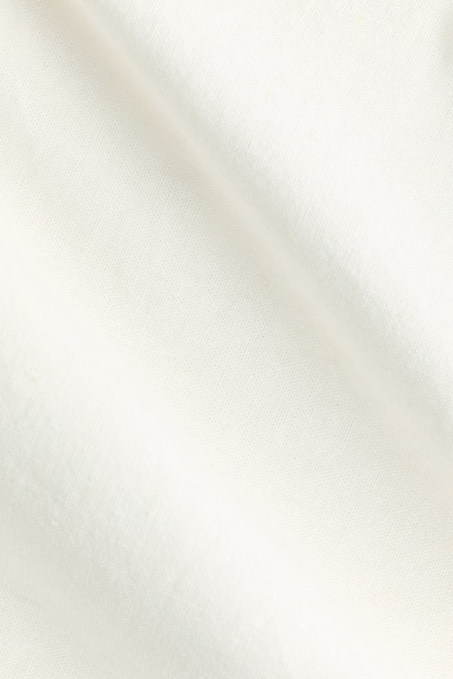 Knot-detail one-shoulder top-Ivory - 3