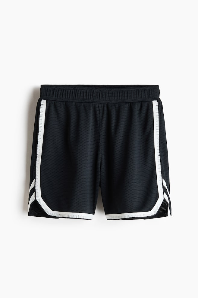 Short de basket Regular Fit DryMove™ - Noir/Marron pourpre foncé - 1