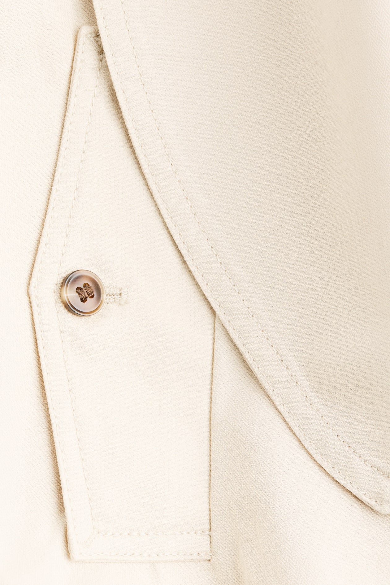 Linen-Blend Jacket with Scarf Collar - image 4