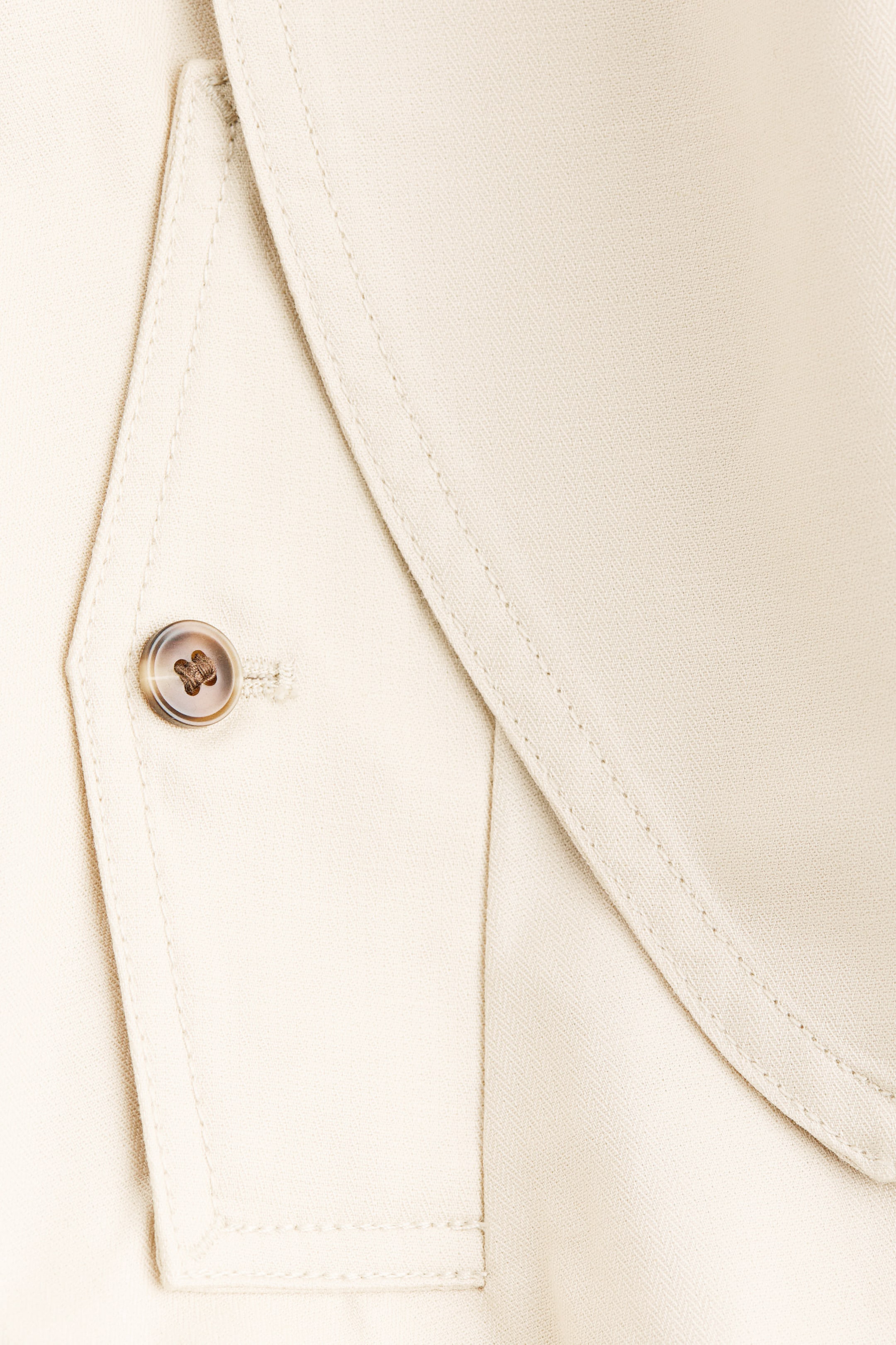 Linen-Blend Jacket with Scarf Collar