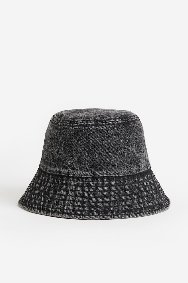 Dżinsowy kapelusz wędkarski - Czarny - 1