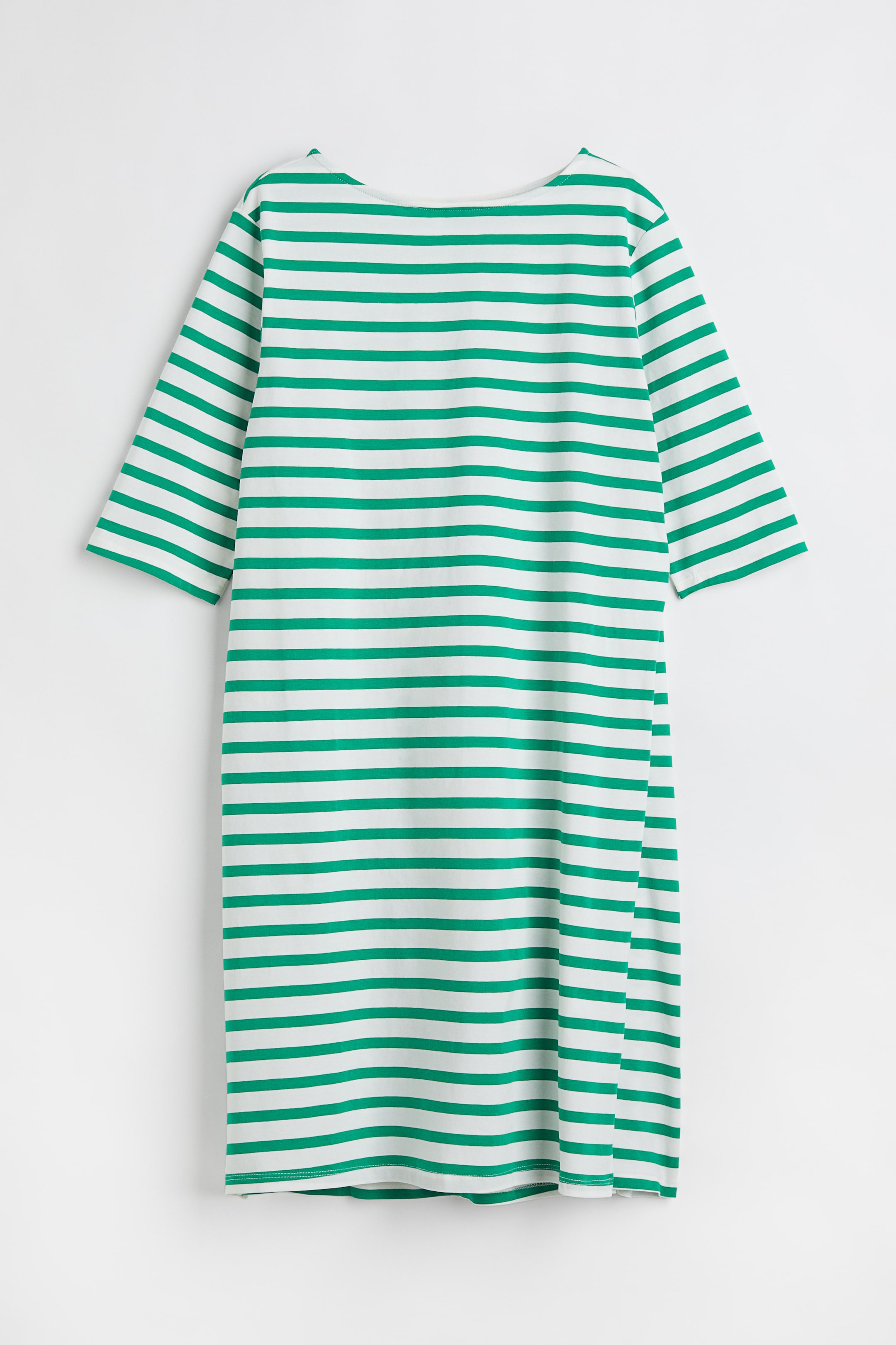 View larger image: MAMA Nursing dress - Green/White striped - Ladies | H&M 1