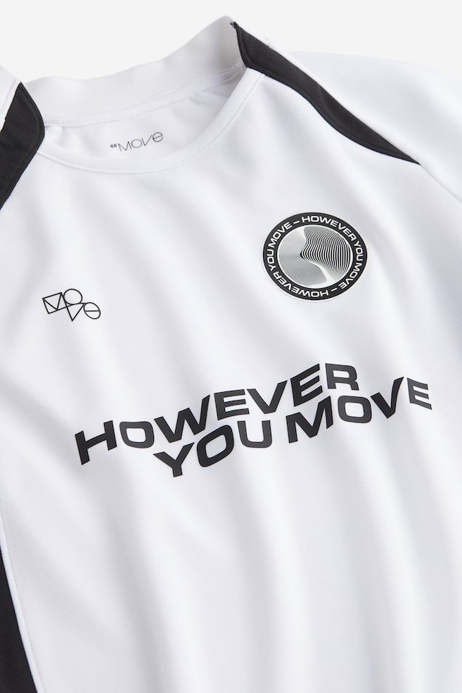 DryMove™ fodbold-T-shirt - Hvid/However You Move/Sort/However You Move - 3