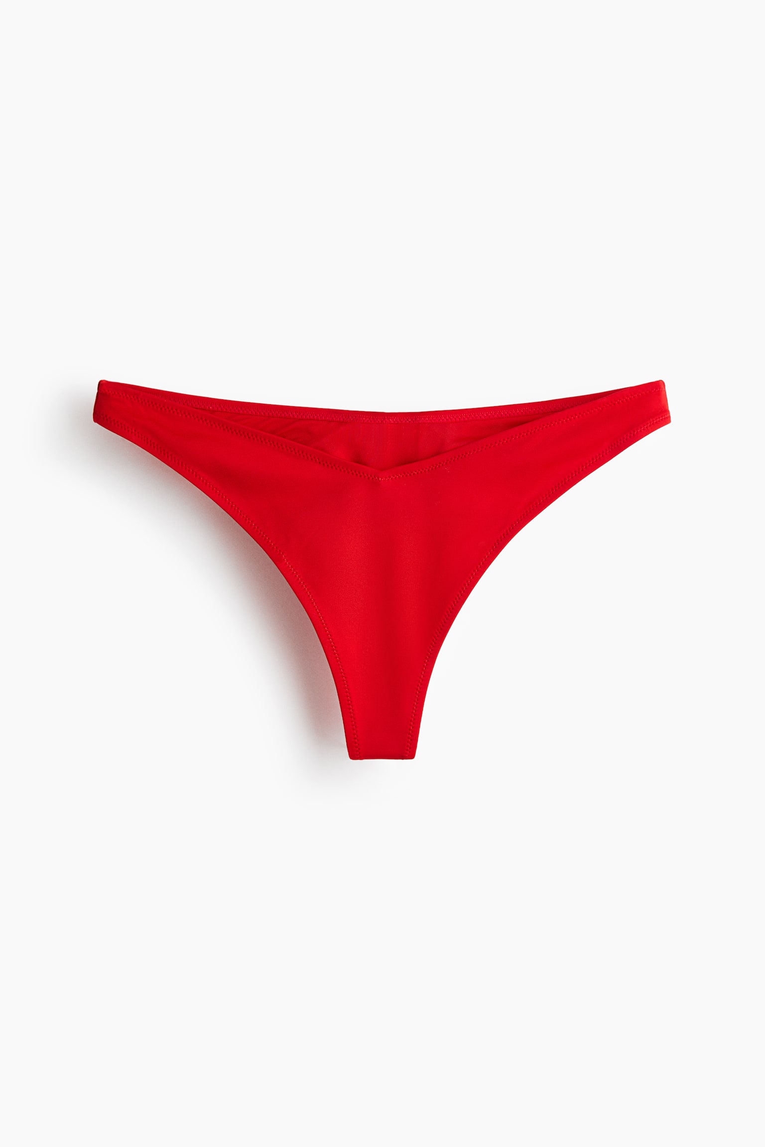 Thong bikini bottoms - Bright red/Black - 2