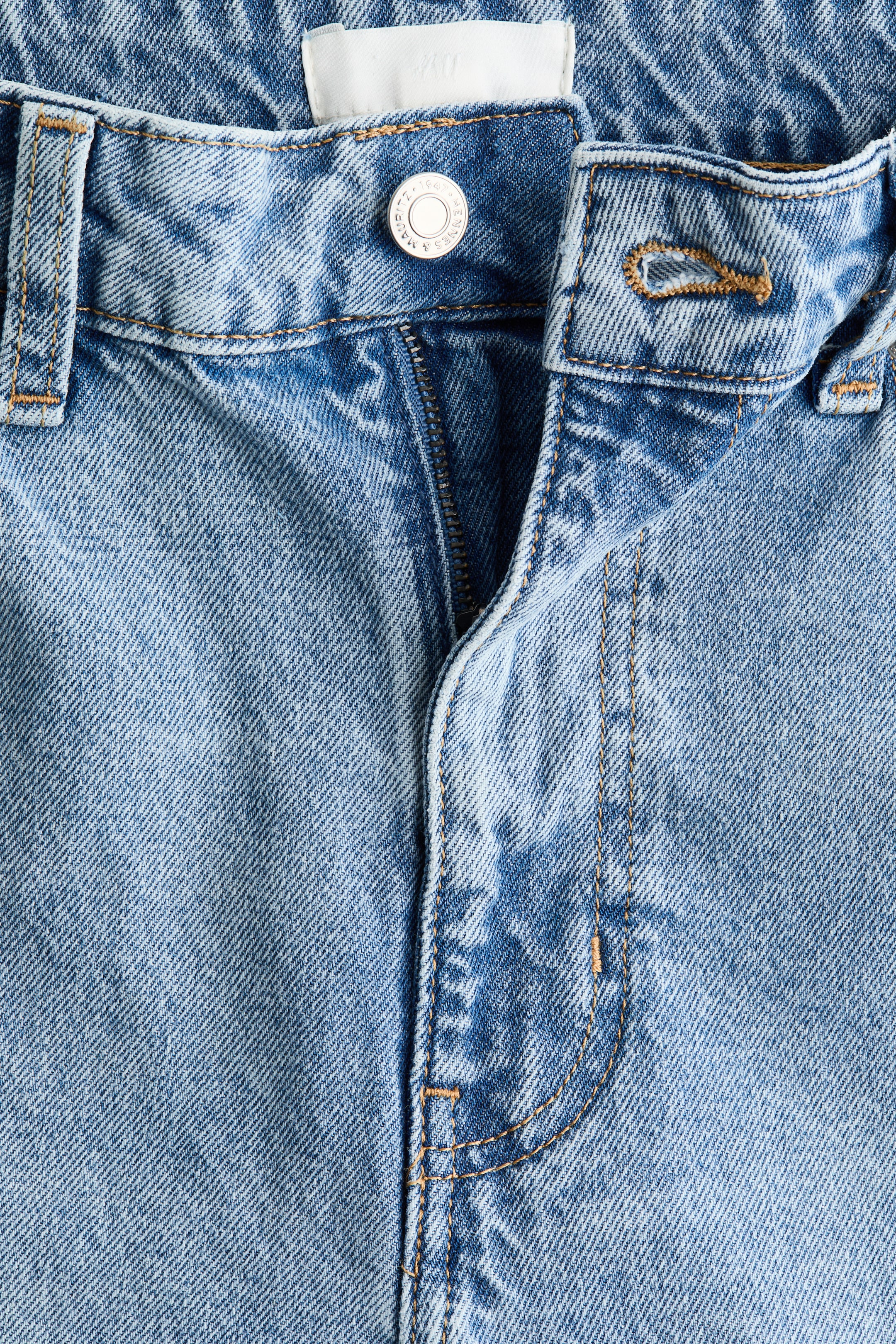 이미지 확대 보기: Slim Fit Mom High Ankle Jeans - Light denim blue - 여성 | H&M KR 6