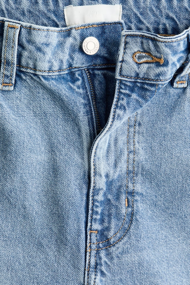 Mom Slim Fit High Waist Ankle Jeans - Bleu denim clair/Bleu denim/Gris denim foncé/Bleu denim/Bleu denim foncé/Blanc/Bleu denim foncé/Beige clair/Bleu denim/Bleu denim/Noir/Bleu denim foncé - 5