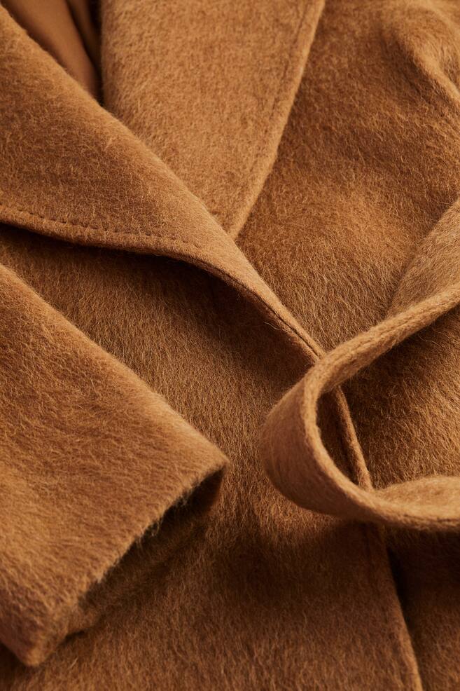 Wool-blend coat - Light brown - 2