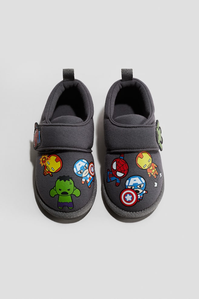 プリントコットンルームシューズ - ネイビーブルー／Marvel Comics - 1