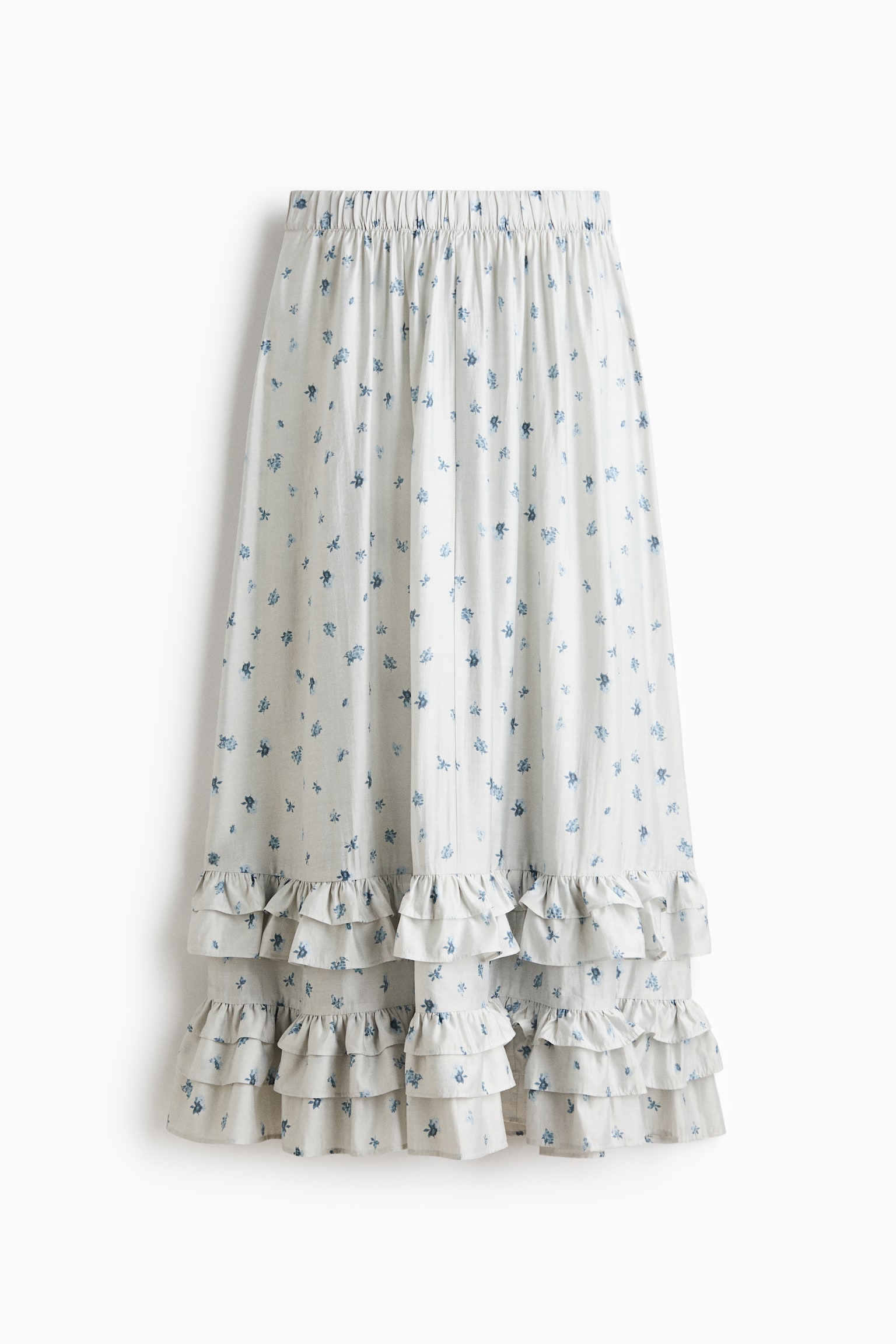 Tiered chiffon skirt