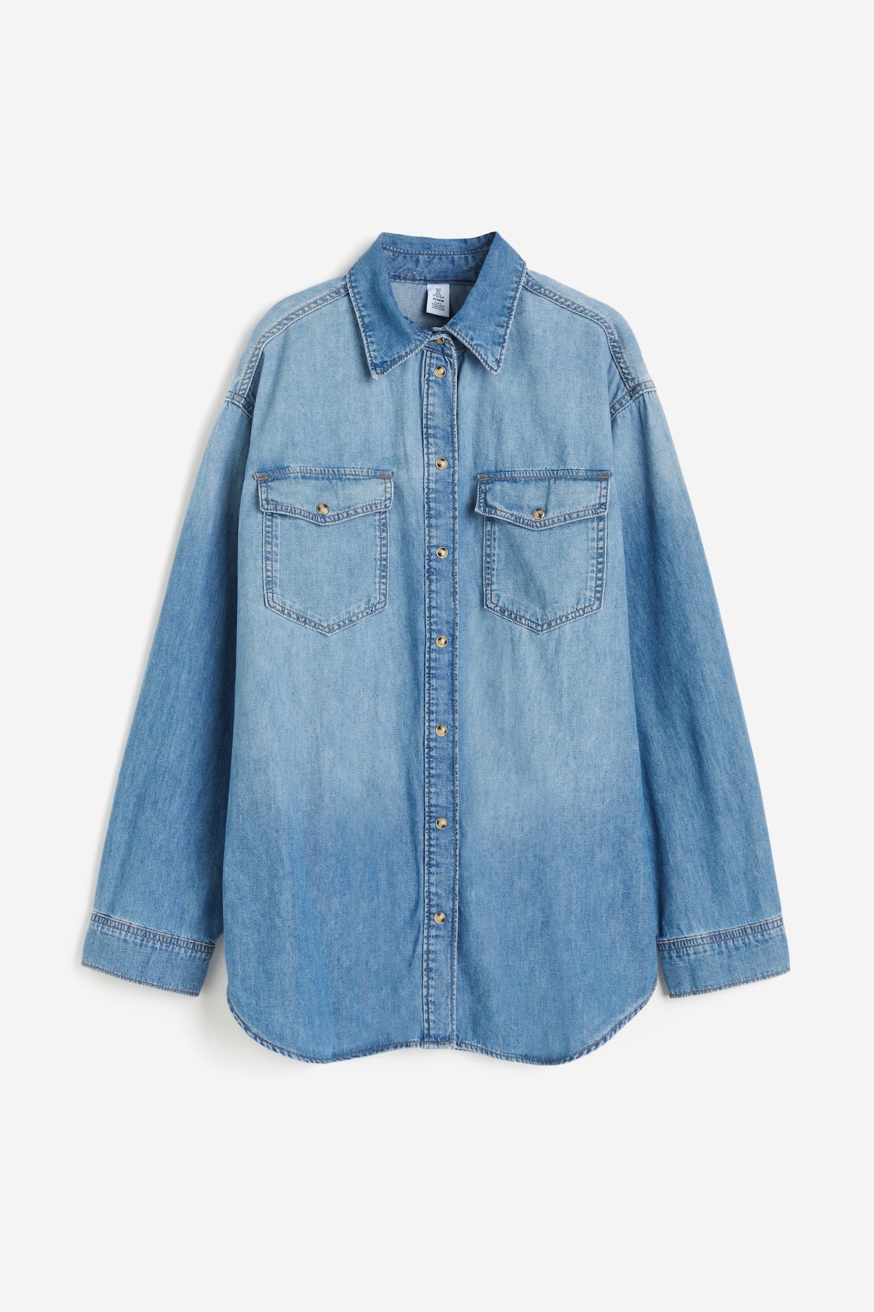 デニムシャツ - ライトデニムブルー - レディース | H&M JP